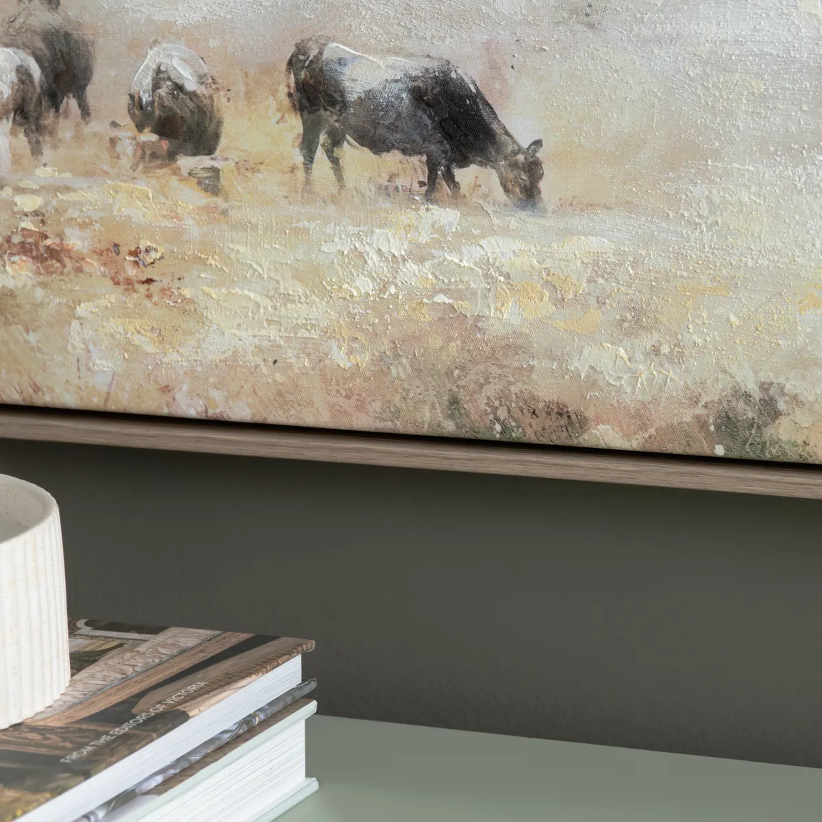 Crestview Collection Golden Pastures Hand Painted Wall Art ~ Set Of 2 - Image 3