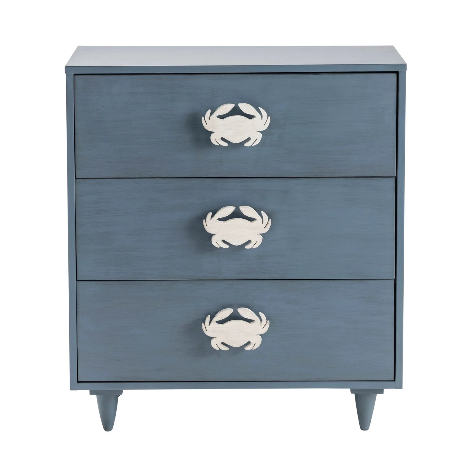 Crestview Collection Grand Bay Smoky Blue Acacia Wood Chest - Image 2