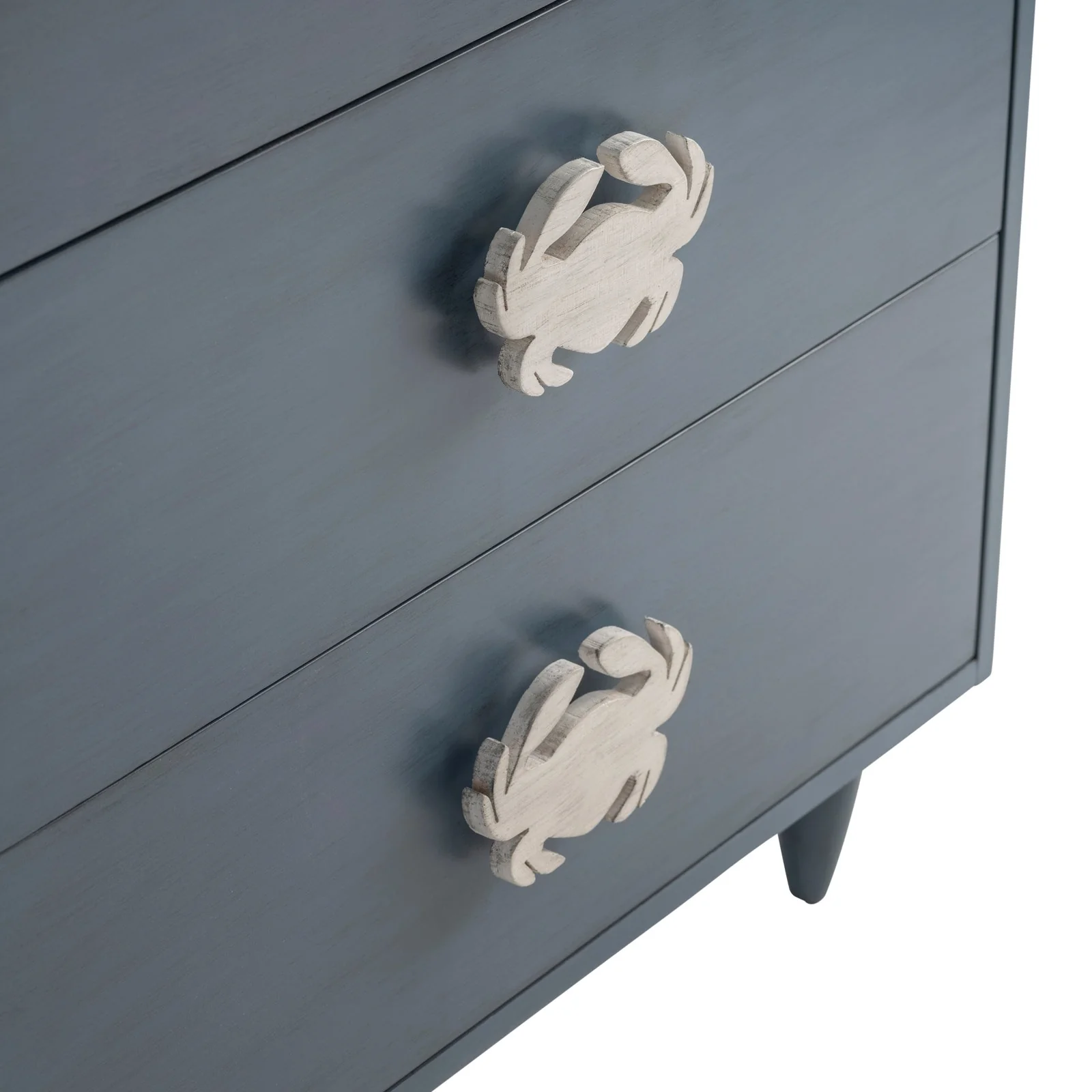 Crestview Collection Grand Bay Smoky Blue Acacia Wood Chest - Image 4