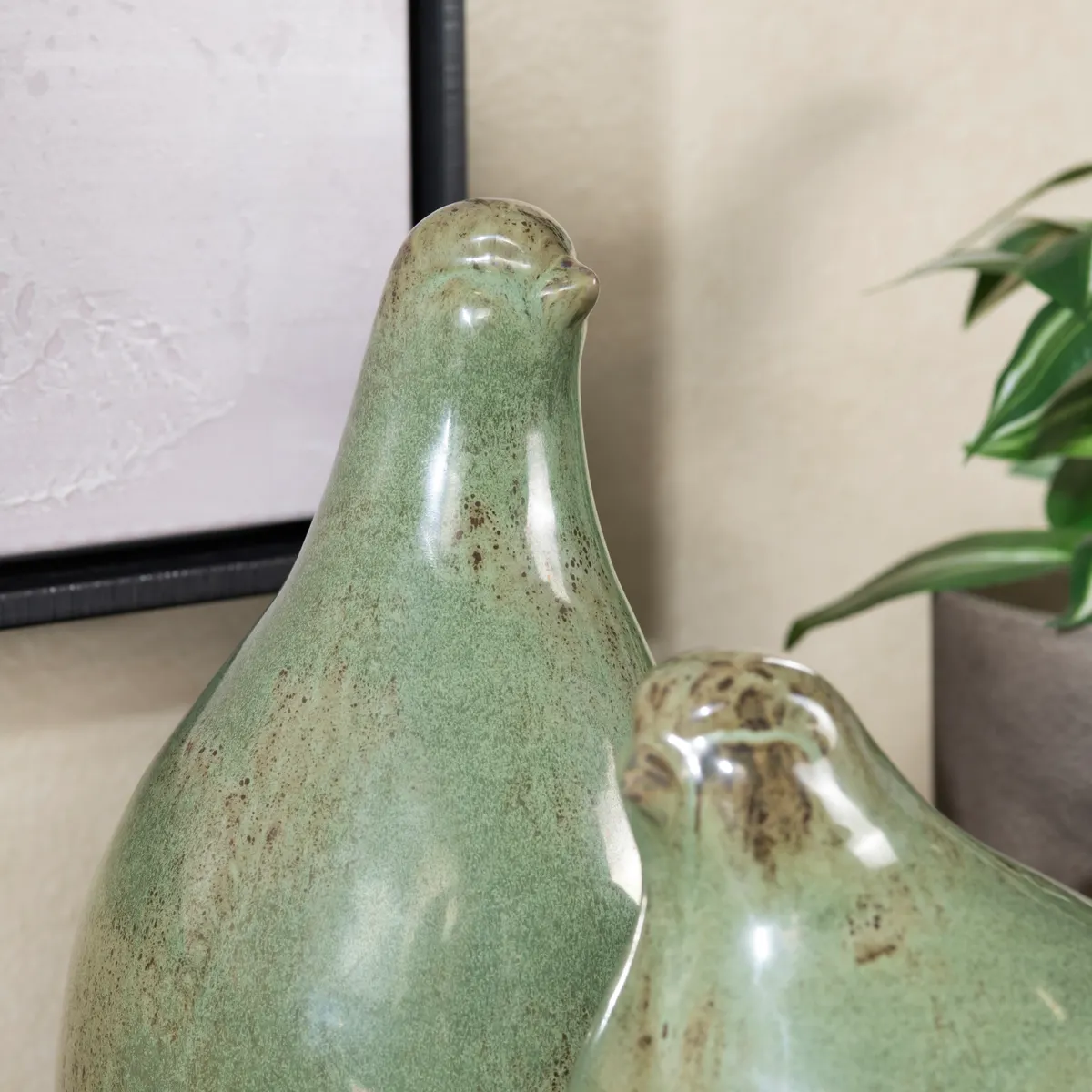 Crestview Collection Green Partridge Statues ~ Set Of 3 - Image 5