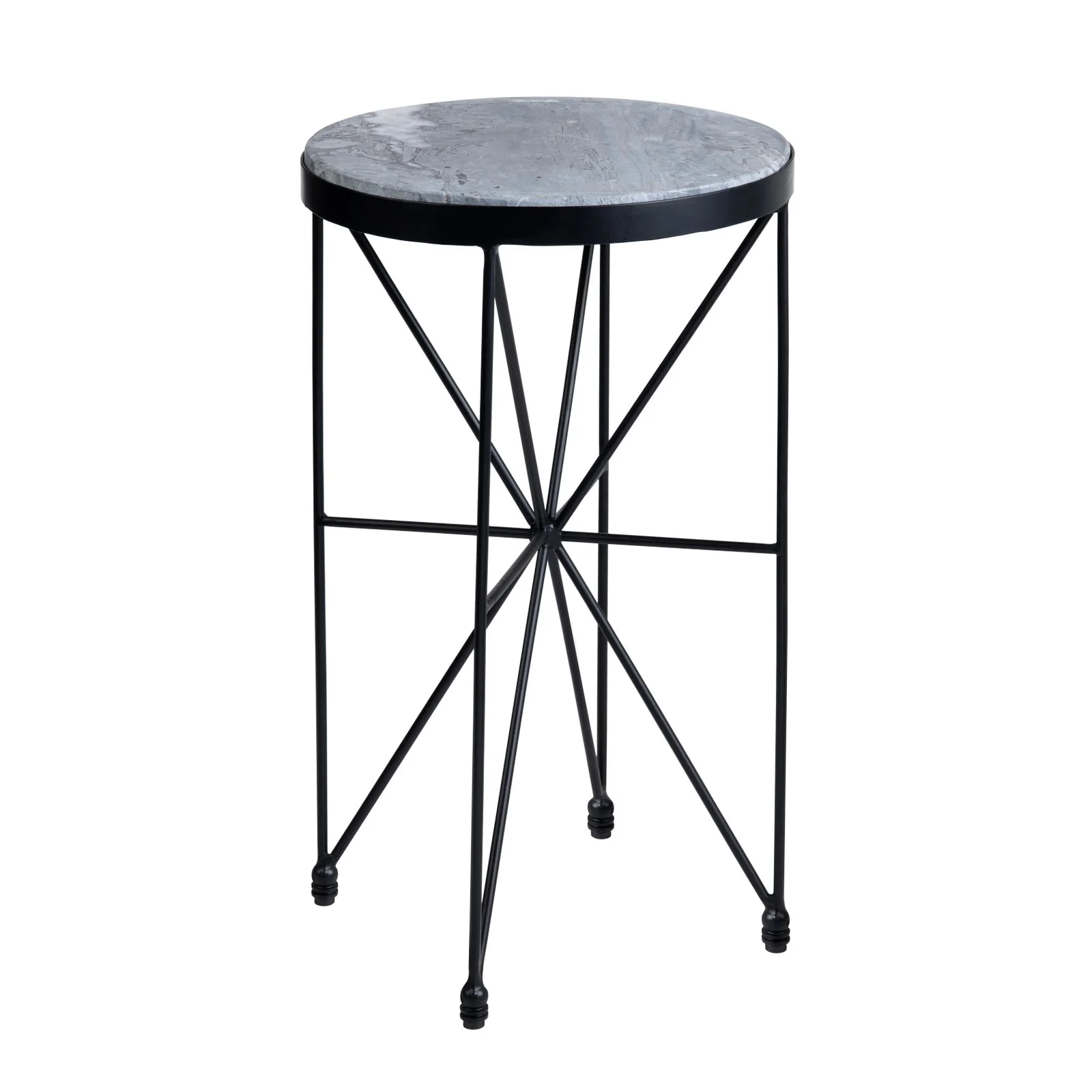 Crestview Collection Haiden Marble Round Accent Table - Image 2