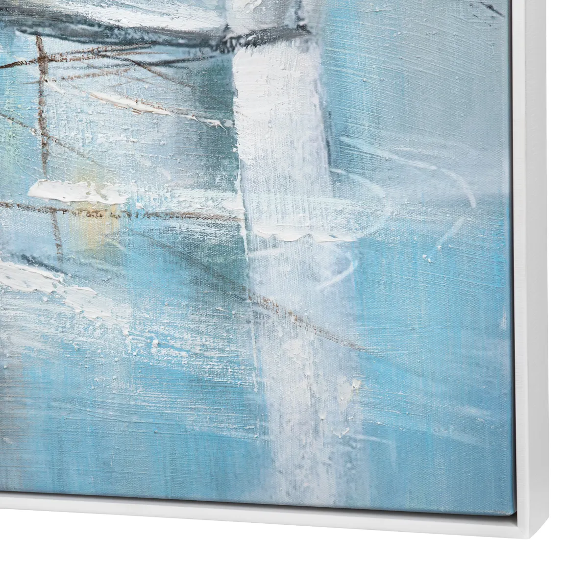 Crestview Collection Harbor Reflections Hand Painted Wall Art - Image 2