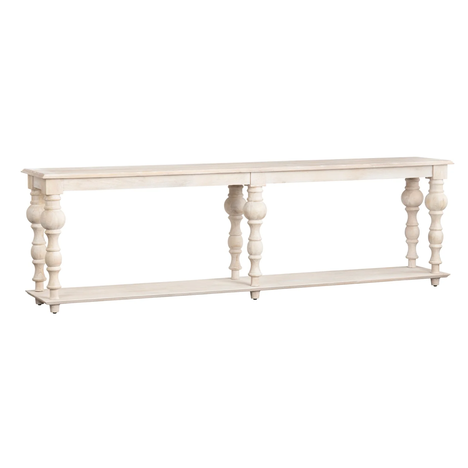 Crestview Collection Harvest Light Blonde Mango Wood Console Table - Image 2