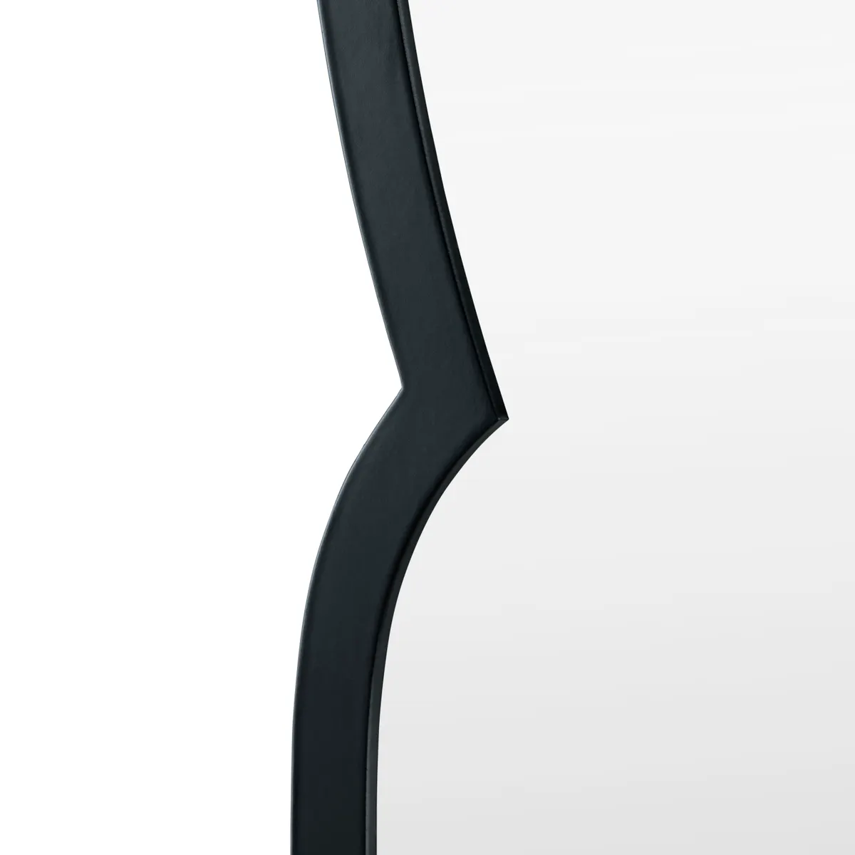 Crestview Collection Hearst Timeless Matte Black Metal Mirror - Image 2