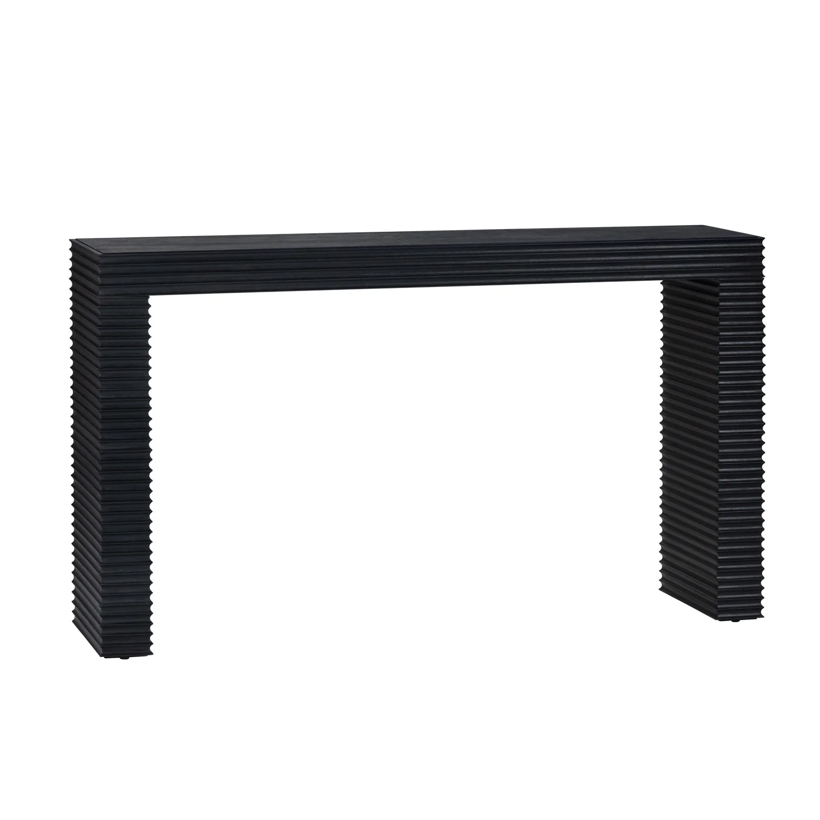 Crestview Collection Hendrix Modern Organic Black Console Table - Image 2