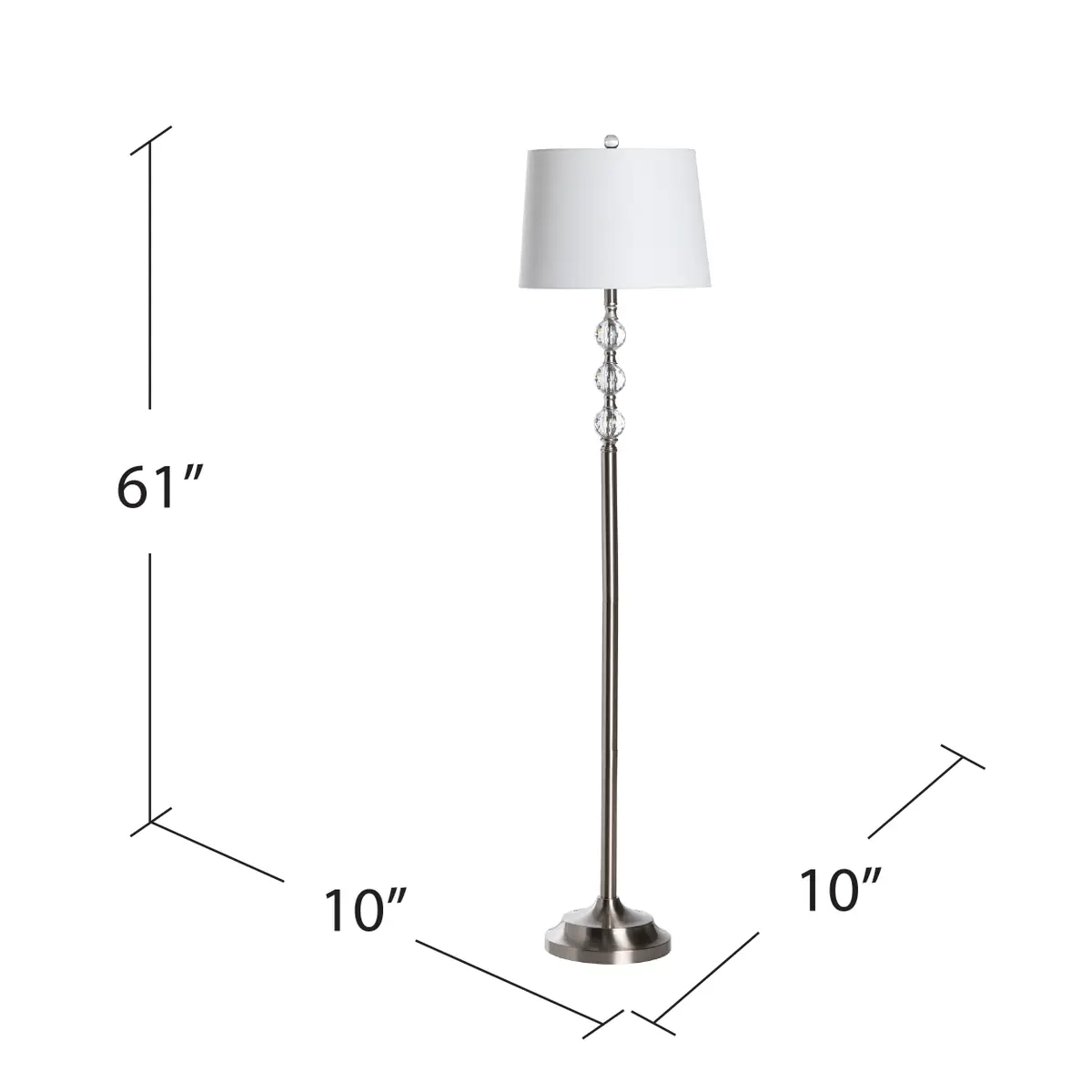 Crestview Collection Herndon Crystal Floor Lamp - Image 5