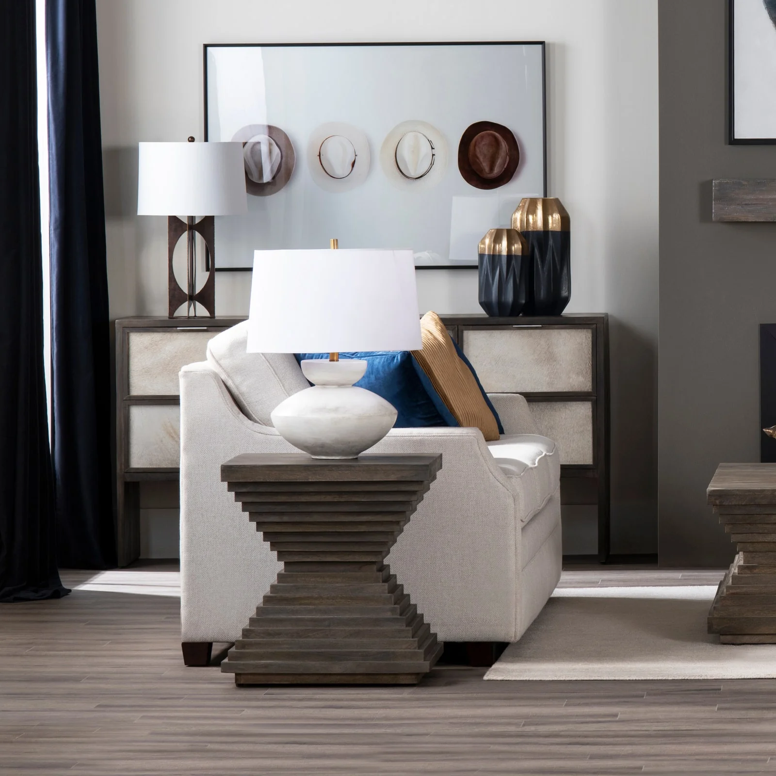 Crestview Collection Highland Park Organic Modern End Table