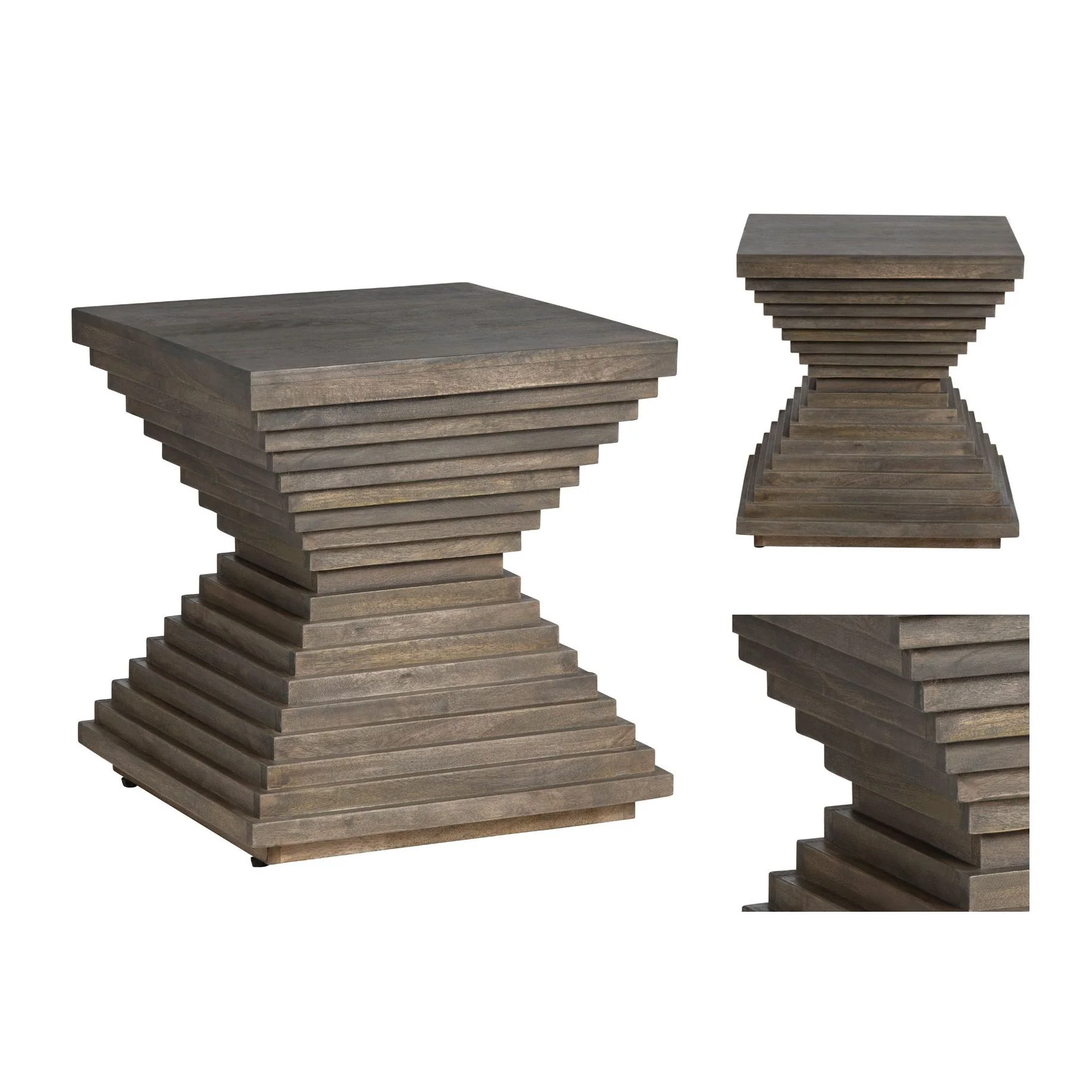 Crestview Collection Highland Park Organic Modern End Table - Image 3