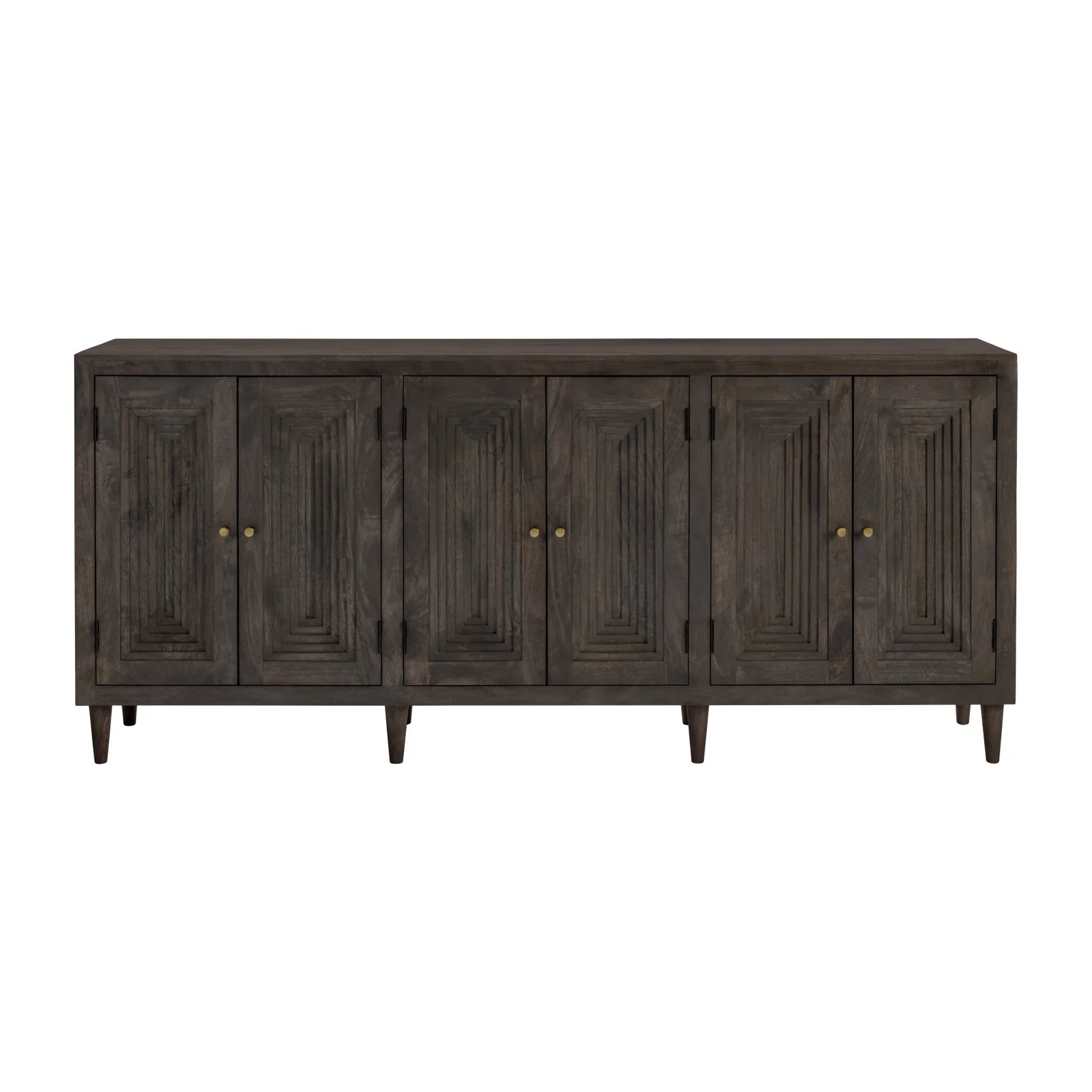 Crestview Collection Highland Park Dark Brown Mango Wood Sideboard - Image 2