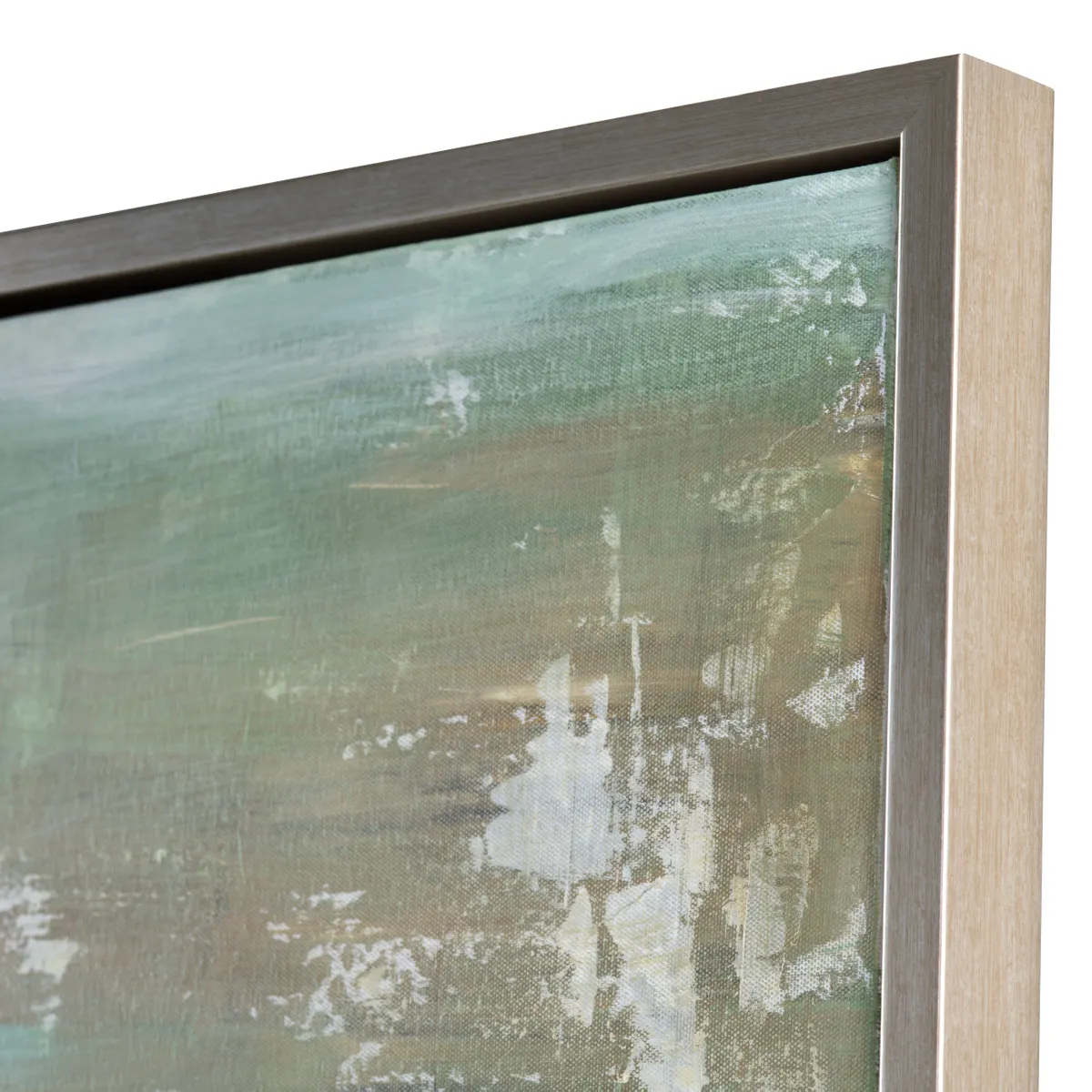 Crestview Collection Hint Of Greens Gold Framed Wall Art - Image 3