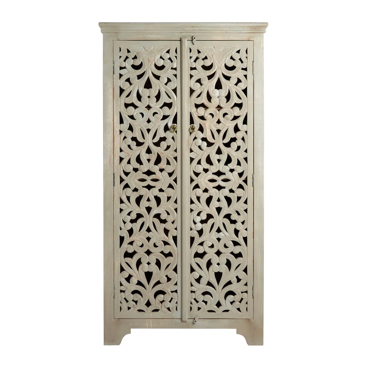 Crestview Collection Ishana Tall Mango Wood Cabinet - Image 2