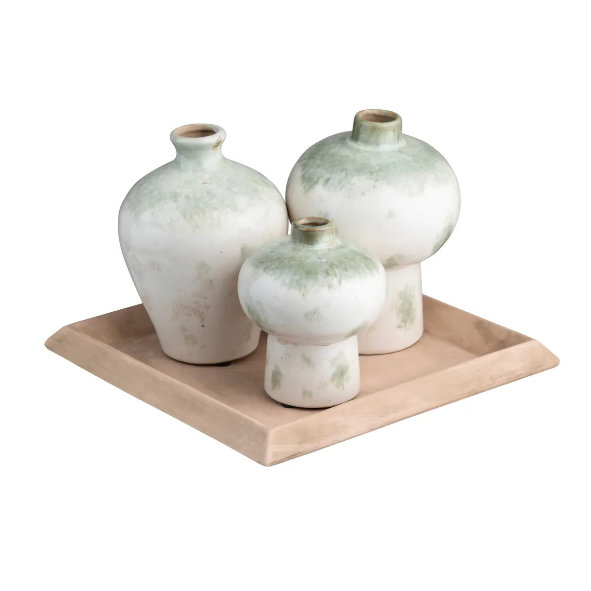 Crestview Collection Ivy Vases & Tray ~ Set Of 3 - Image 2