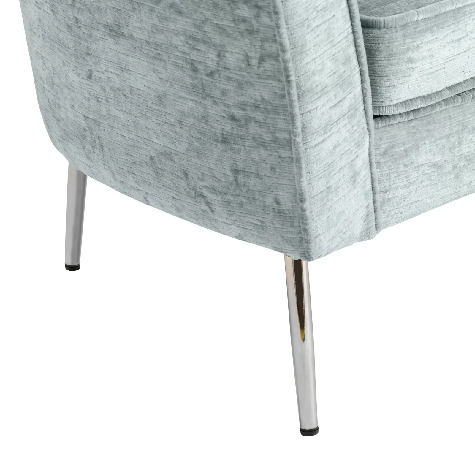 Crestview Collection Jefferson Light Grey Velvet Accent Chair - Image 5
