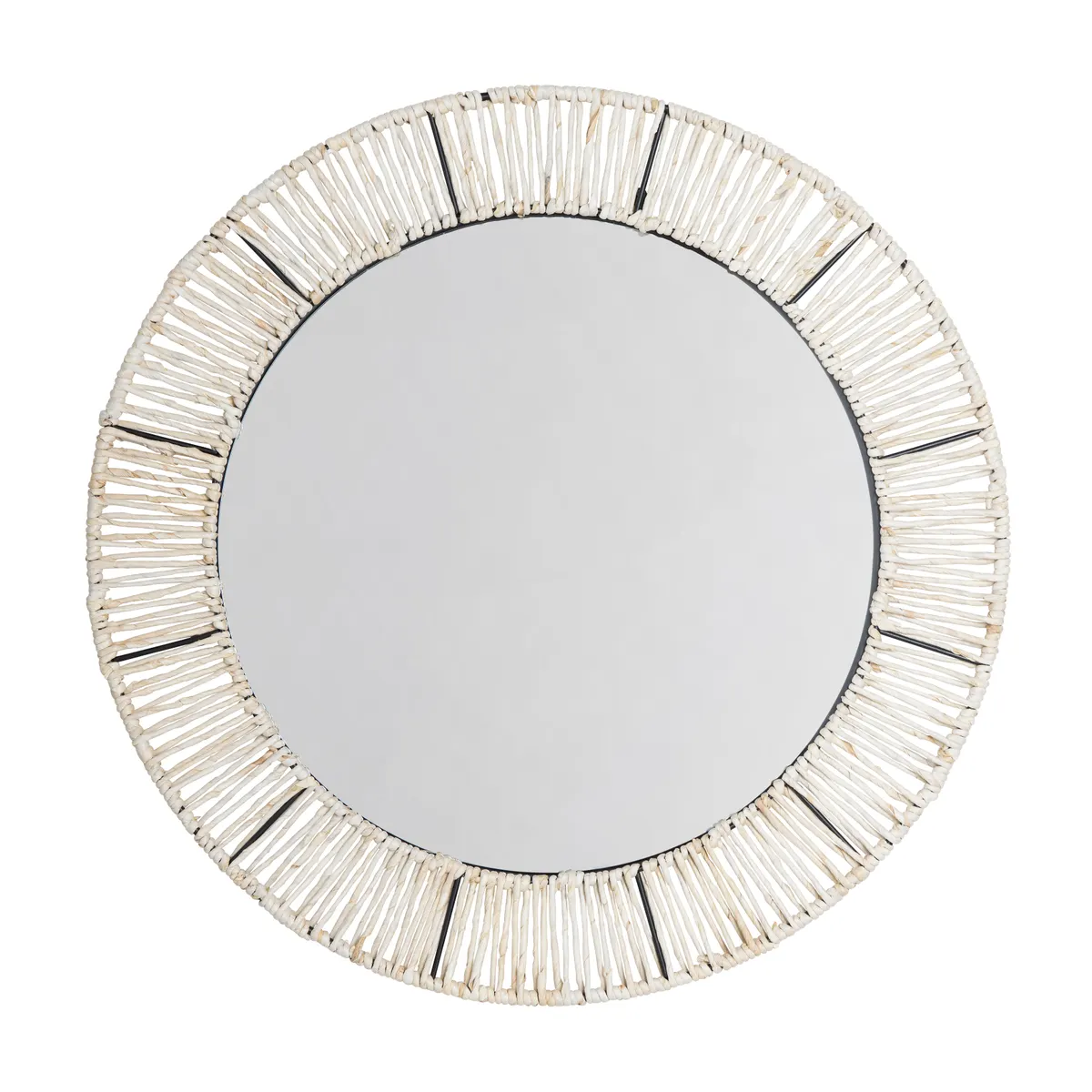 Crestview Collection Jocelyn Jute Woven Mirror