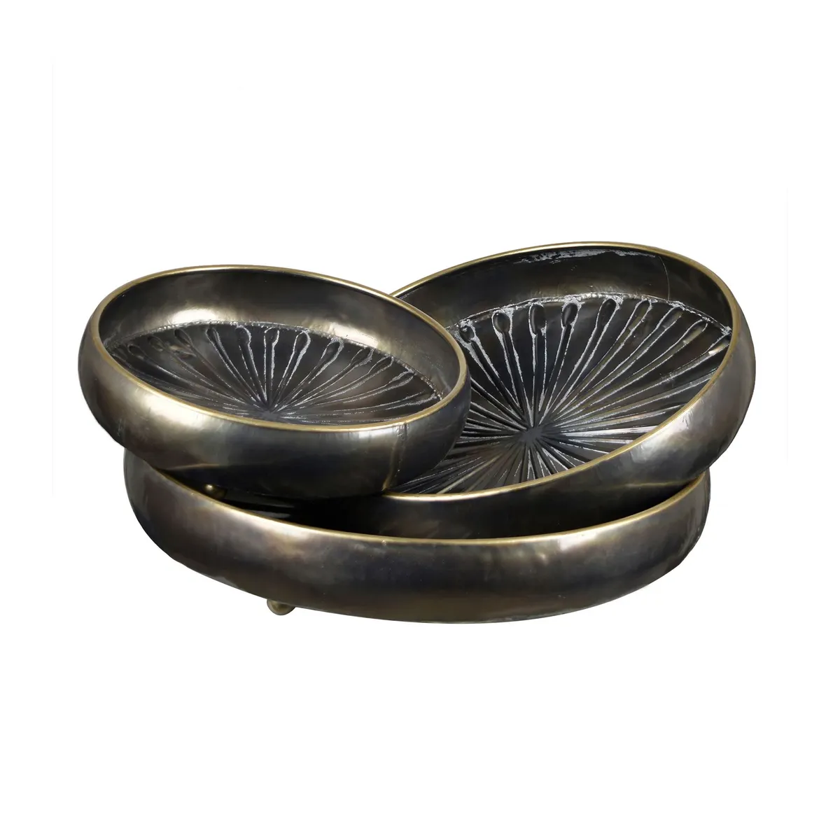 Crestview Collection Jordan Trays ~ Set Of 3 - Image 3