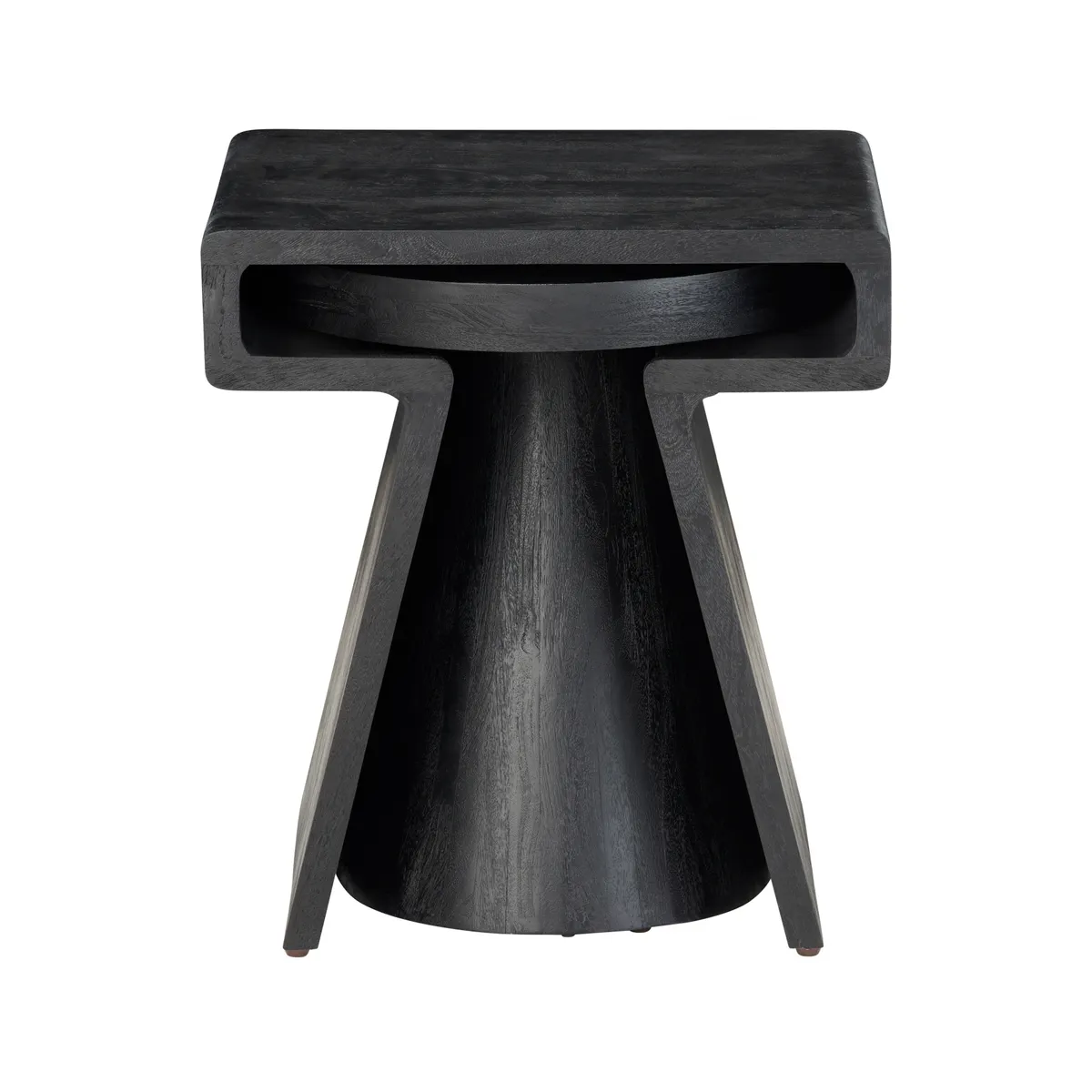 Crestview Collection Keppler Modern Organic Black Nesting Tables - Image 2