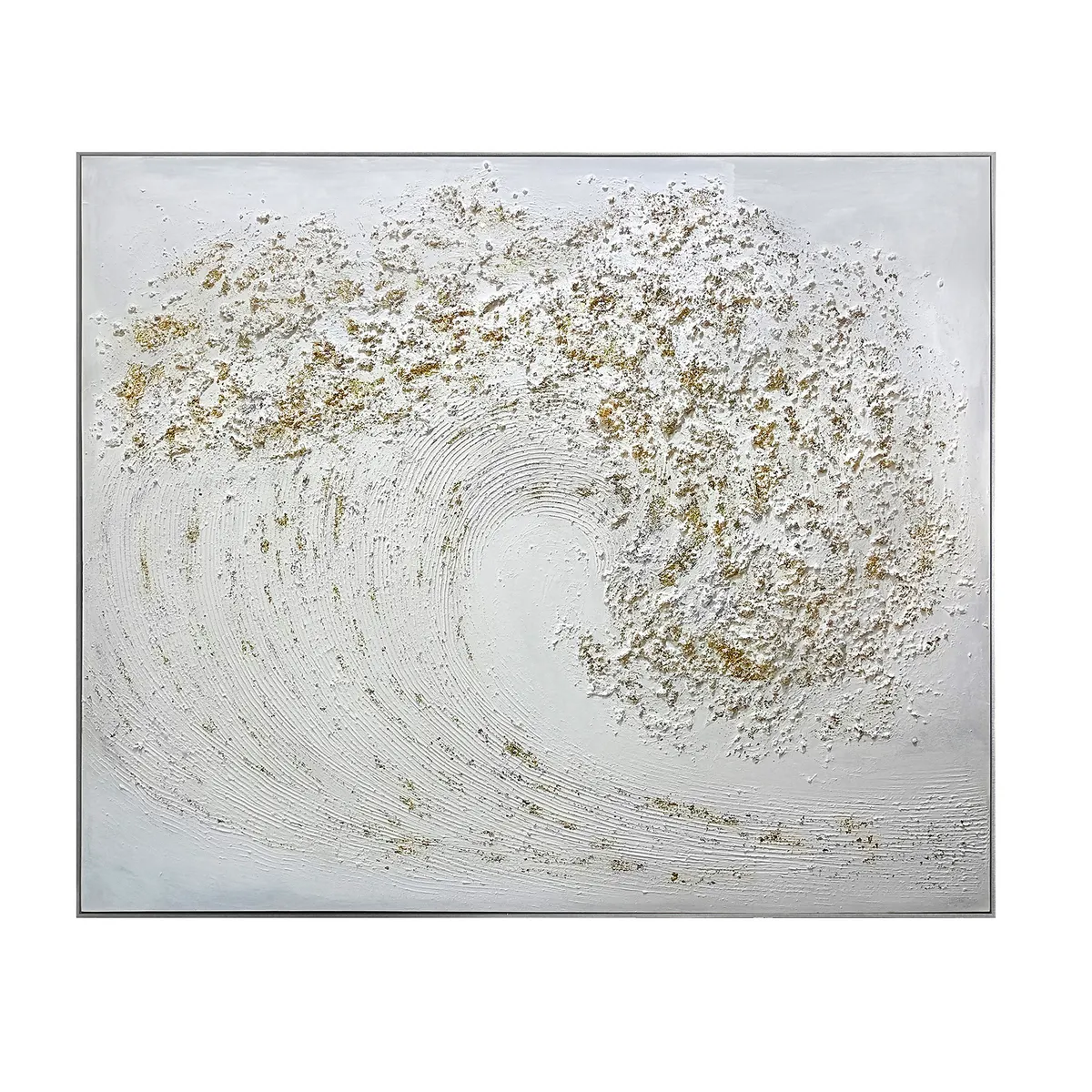 Crestview Collection Keyport Oversized Wave Wall Art - Image 2