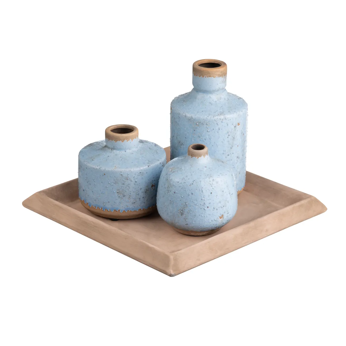 Crestview Collection Kitt Vases & Tray ~ Set Of 3 - Image 7