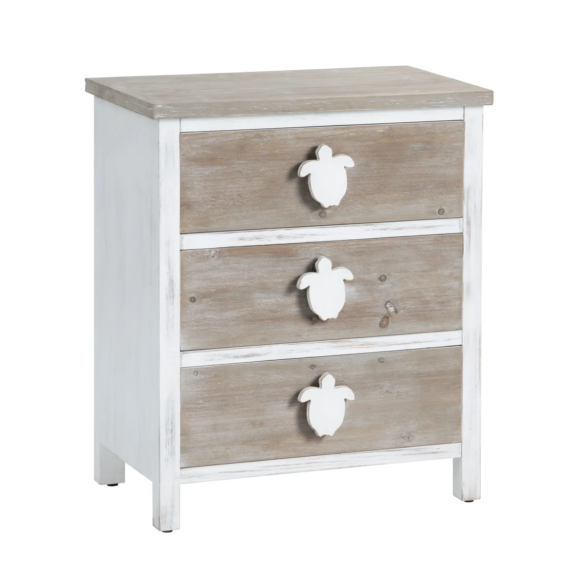 Crestview Collection Kona Beach Coastal Three Drawer Chest - Image 2