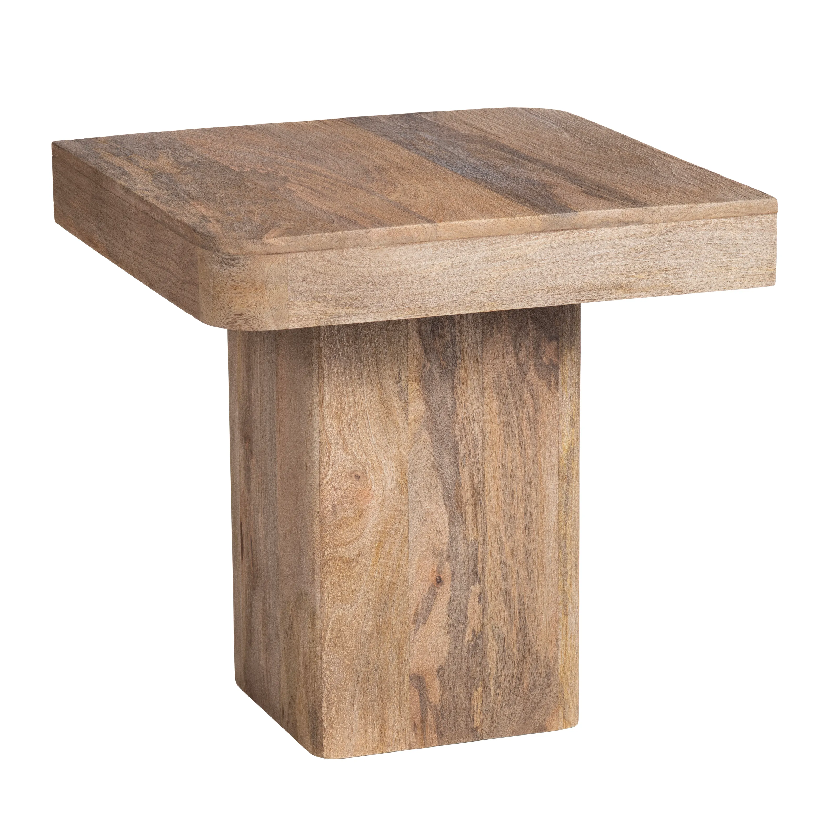 Crestview Collection Lafayette Natural Mango Wood End Table - Image 2