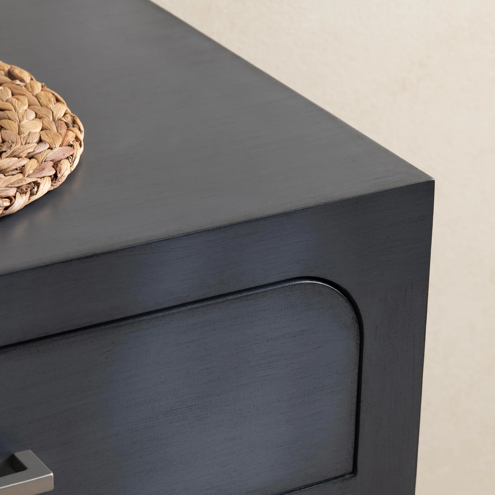 Crestview Collection Langford Black Three Drawer Chest - Image 6