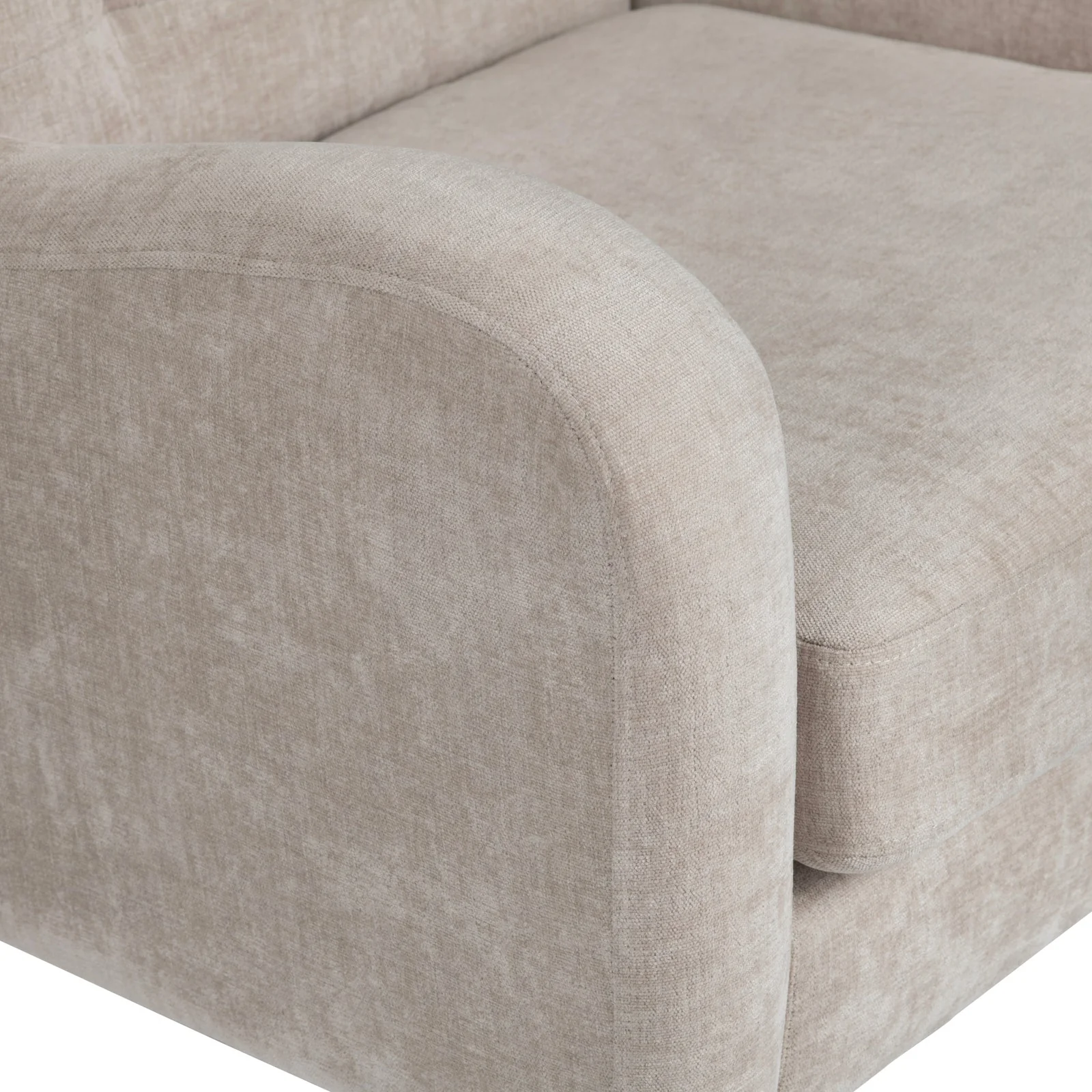 Crestview Collection Lanna Cream Tufted Accent Chair - Image 4