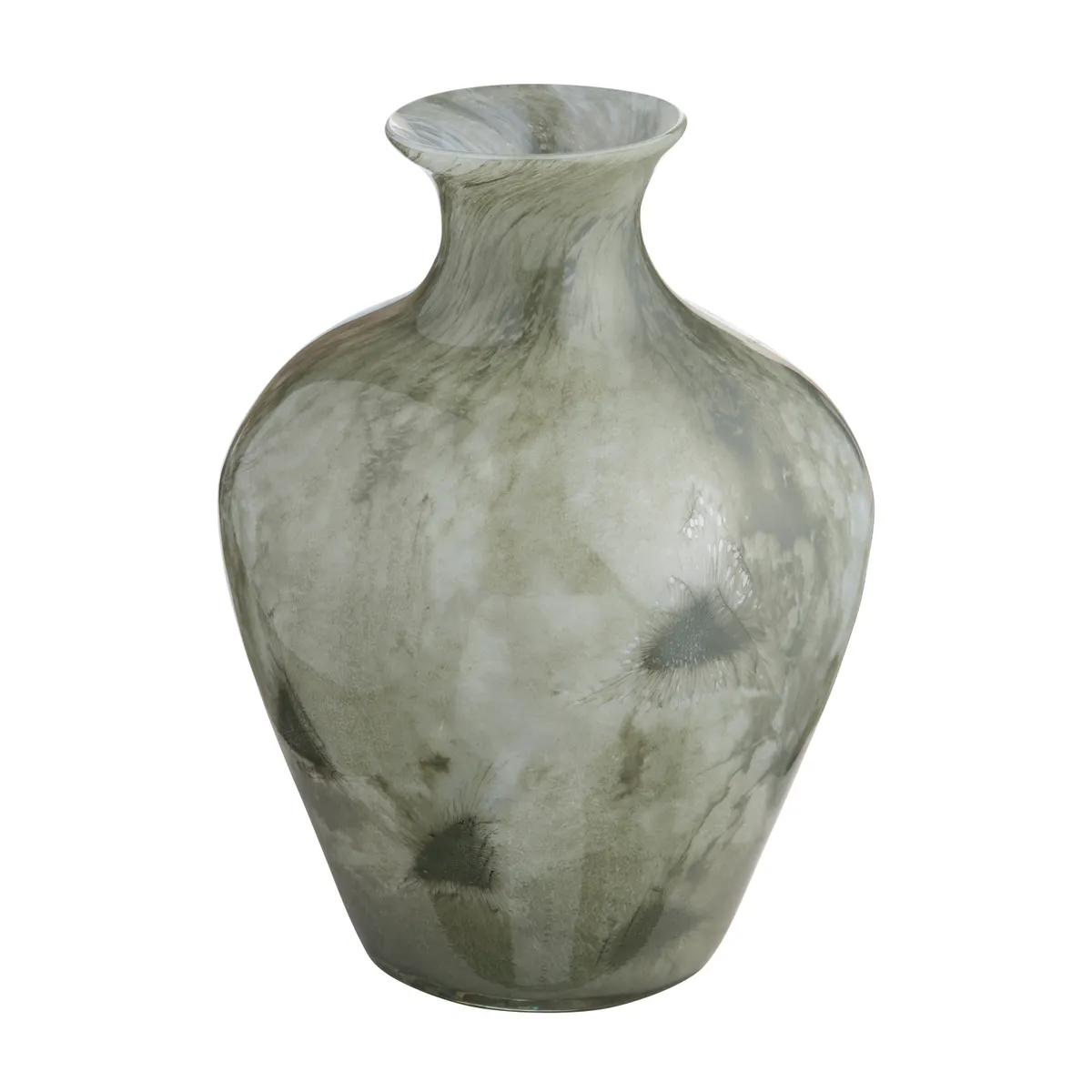 Crestview Collection Large Brookshire Green Glass Vase