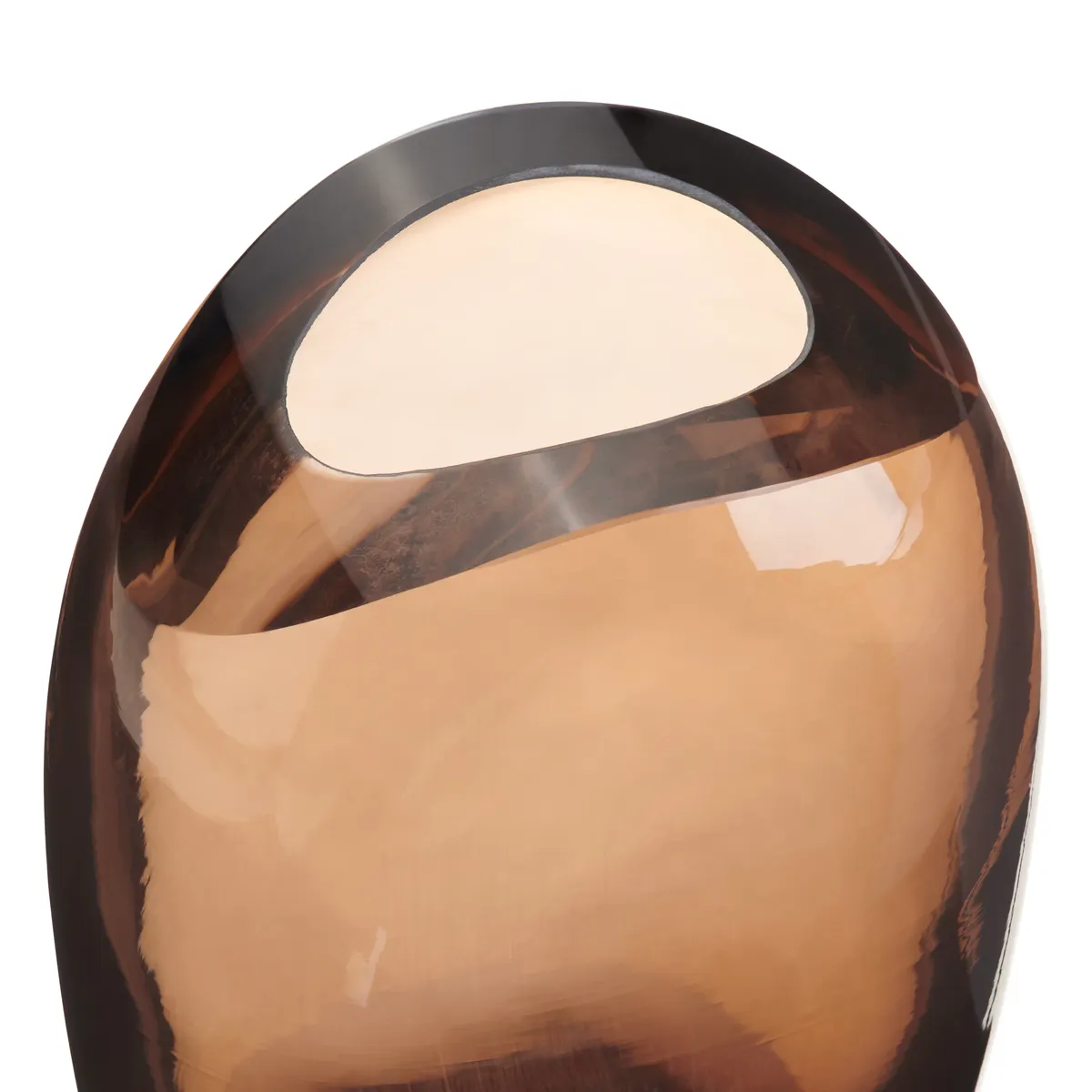Crestview Collection Large Leclaire Brown Glass Vase - Image 2