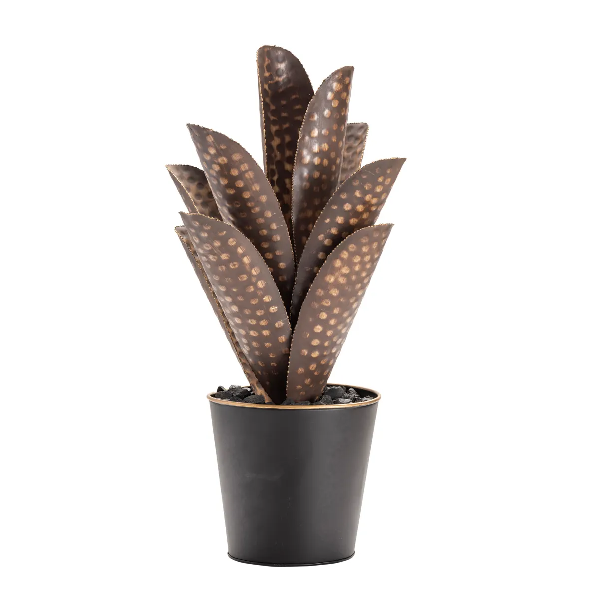 Crestview Collection Large Oasis Hand Finished Metal Cactus