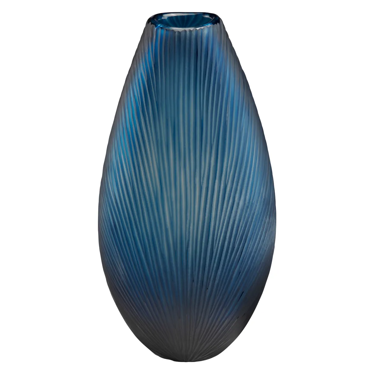 Crestview Collection Large Whaley Blue Glass Vase - Image 2