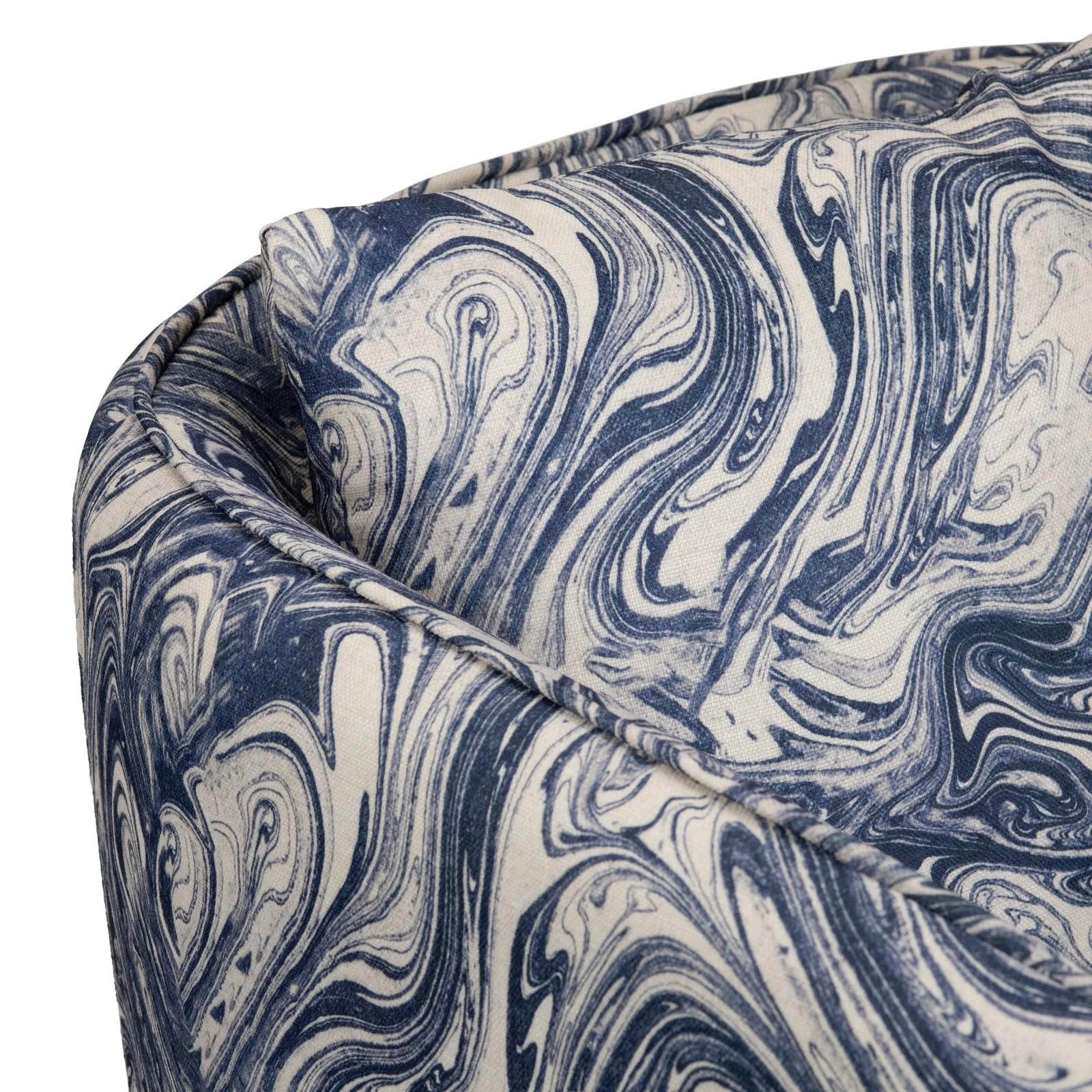 Crestview Collection Leary Blue and White Accent Chair - Image 4