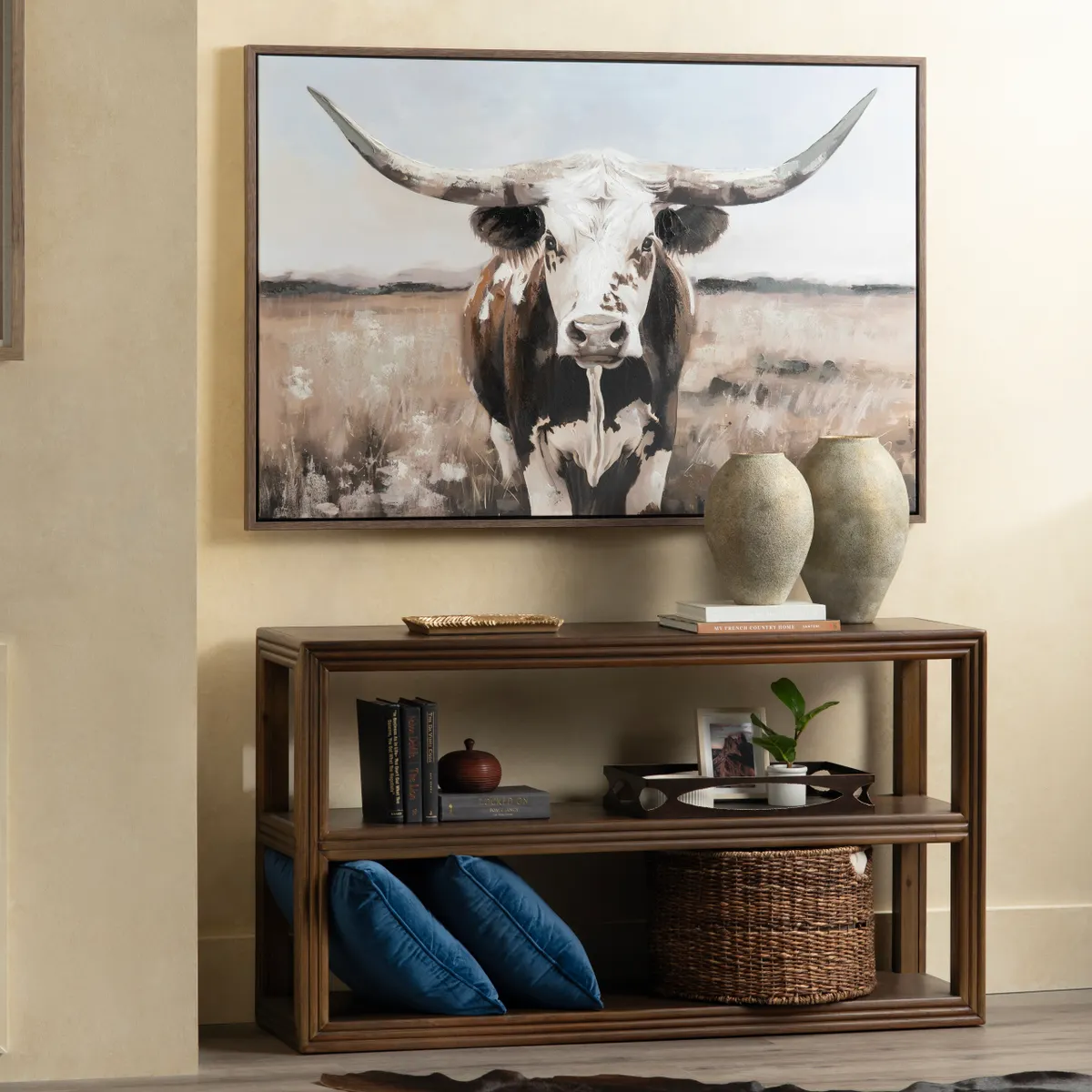 Crestview Collection Lone Star Hand Painted Wall Art
