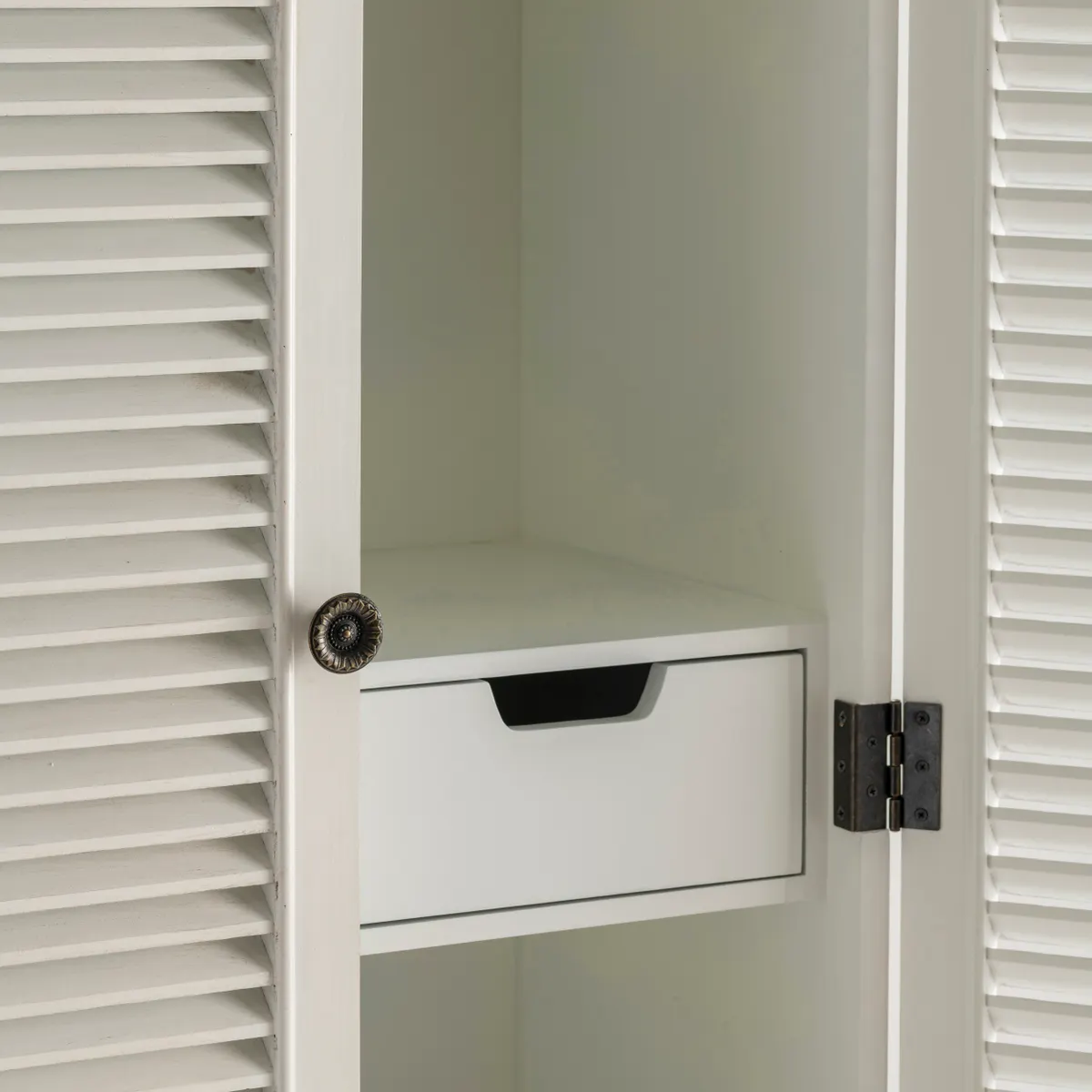 Crestview Collection Magnolia White Tall Cabinet - Image 6