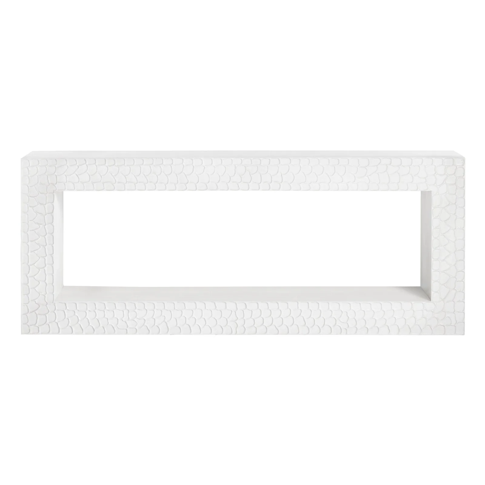 Crestview Collection Malibu White Modern Console Table - Image 4