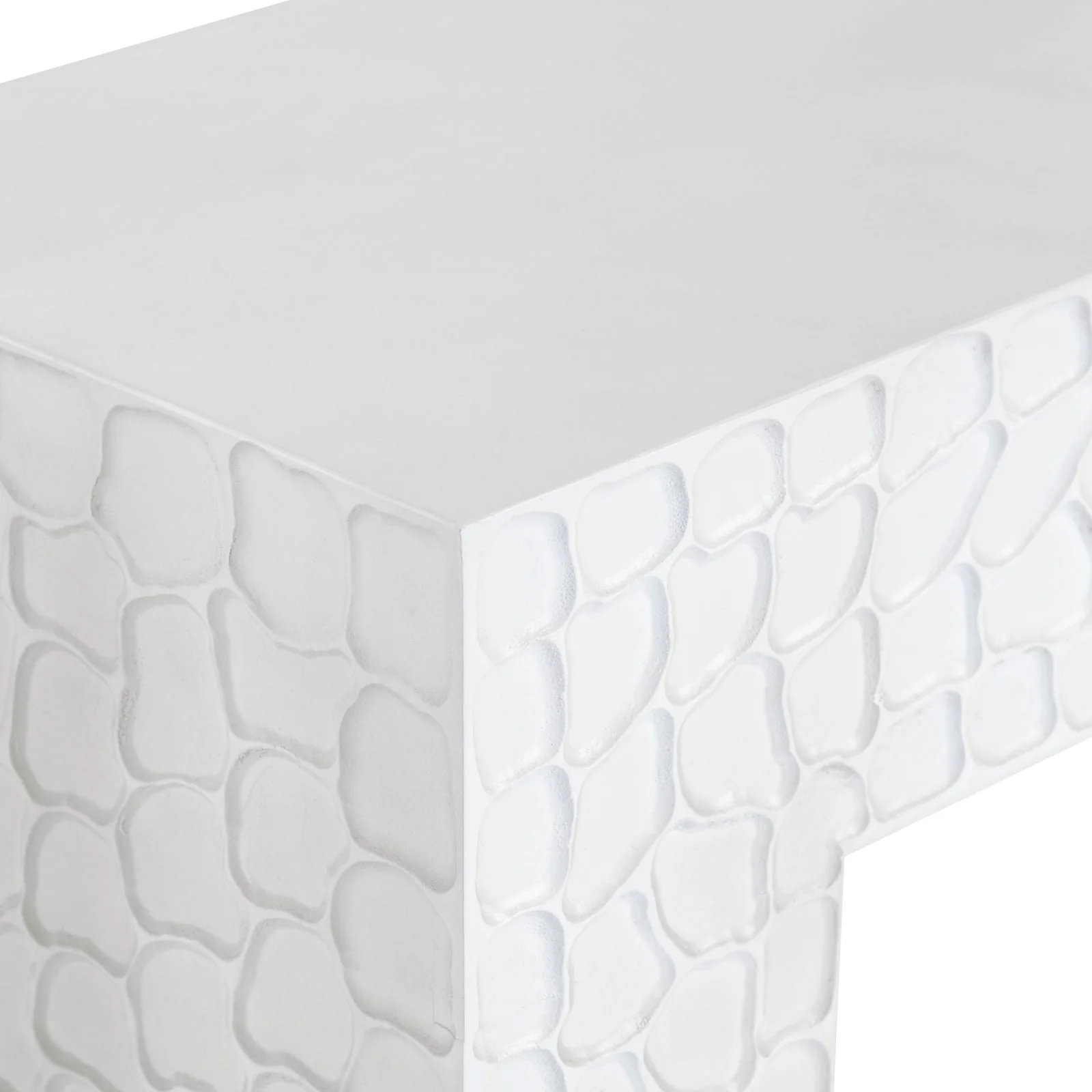 Crestview Collection Malibu White Modern Console Table - Image 5