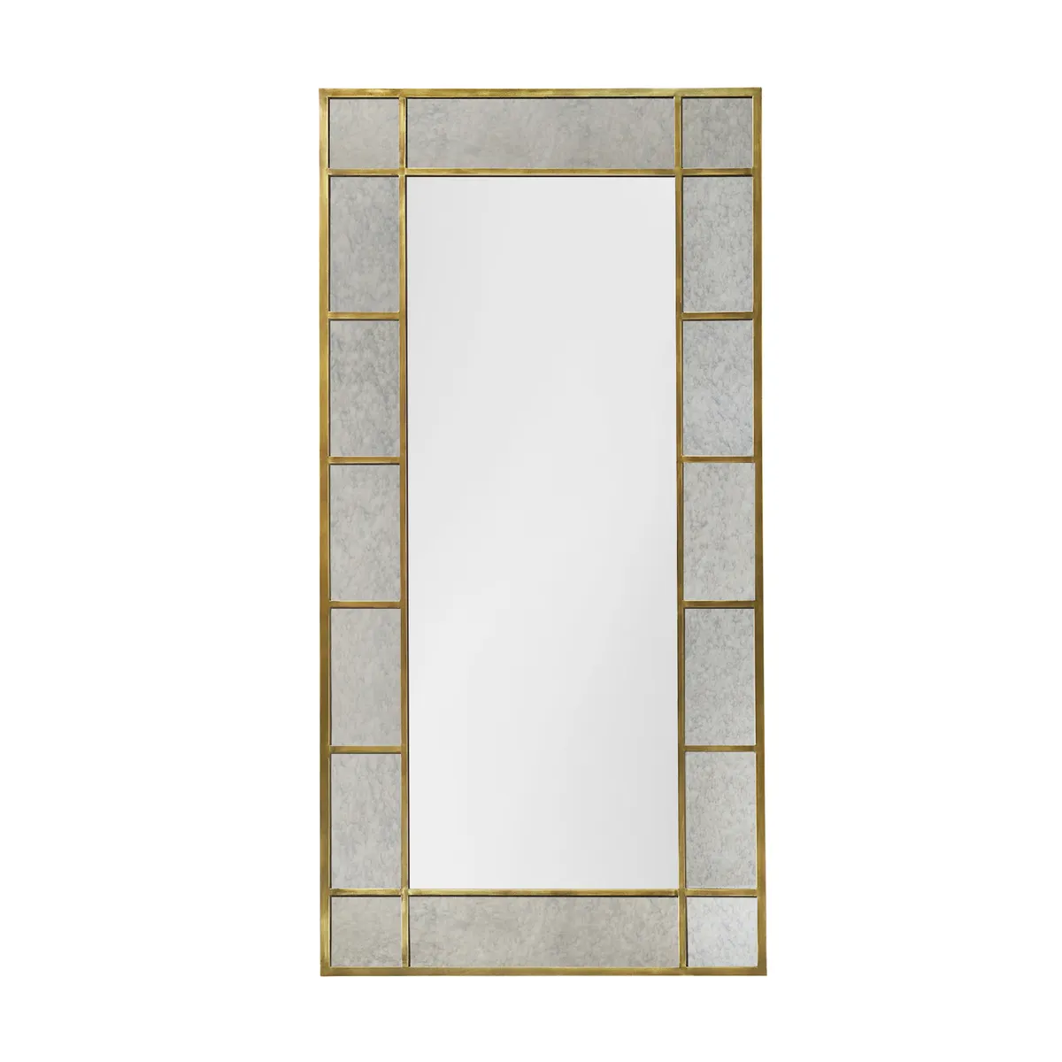 Crestview Collection Margo Antiqued Glass Around the Clear Glass Mirror - Image 2