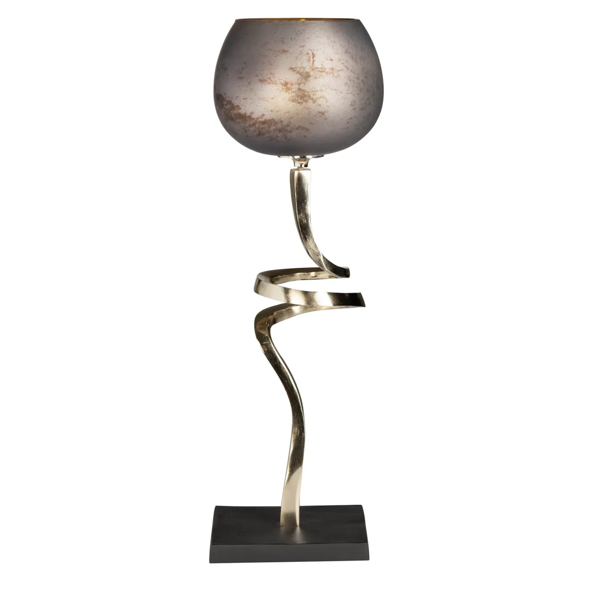 Crestview Collection Medium Aubergine Sculptural Trumpet Votive Holder - Image 2