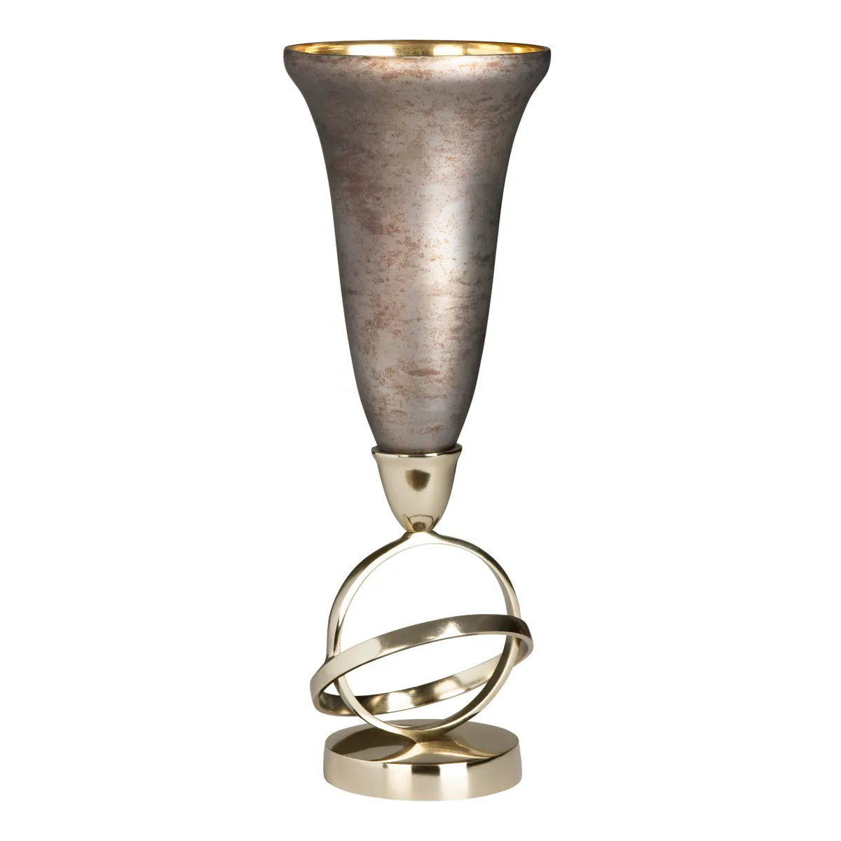 Crestview Collection Medium Aubergine Sculptural Votive Holder - Image 4