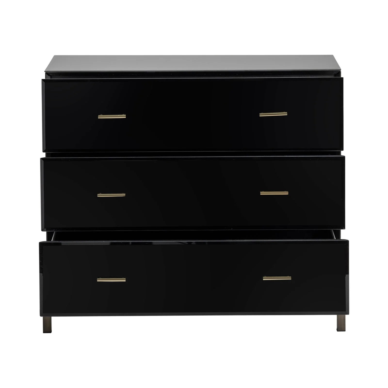 Crestview Collection Mercury Black Glass Chest - Image 2