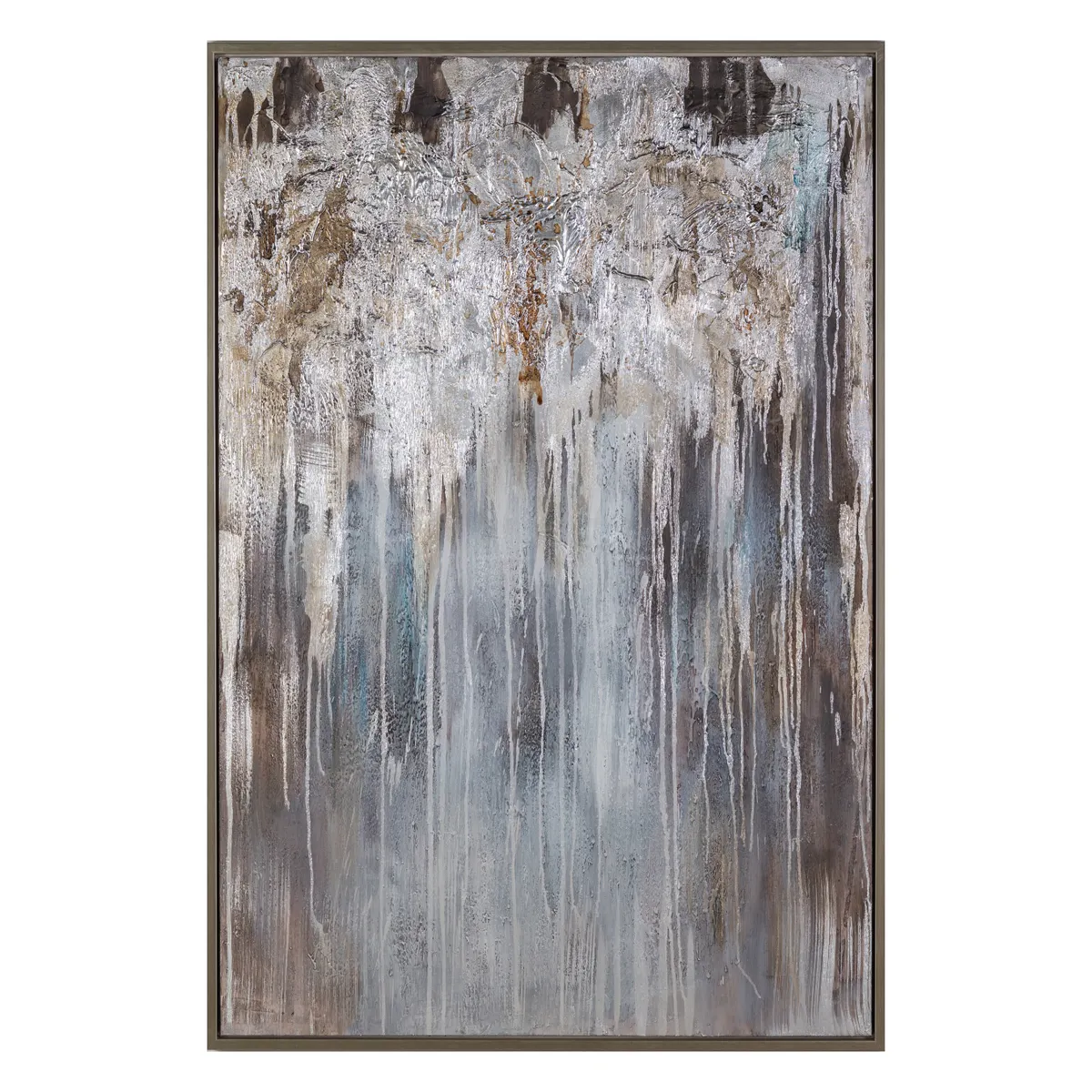 Crestview Collection Mercury Hand Finished Canvas Wall Art