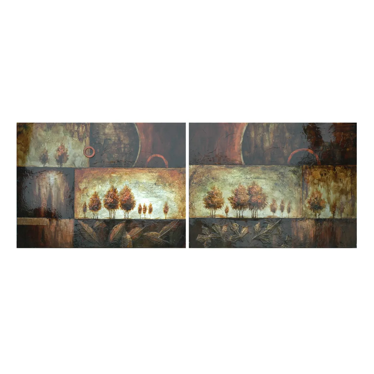 Crestview Collection Merging Landscapes Wall Art ~ Set Of 2