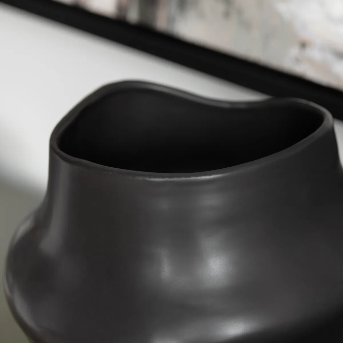 Crestview Collection Merritt Matte Black Vases ~ Set Of 3 - Image 4