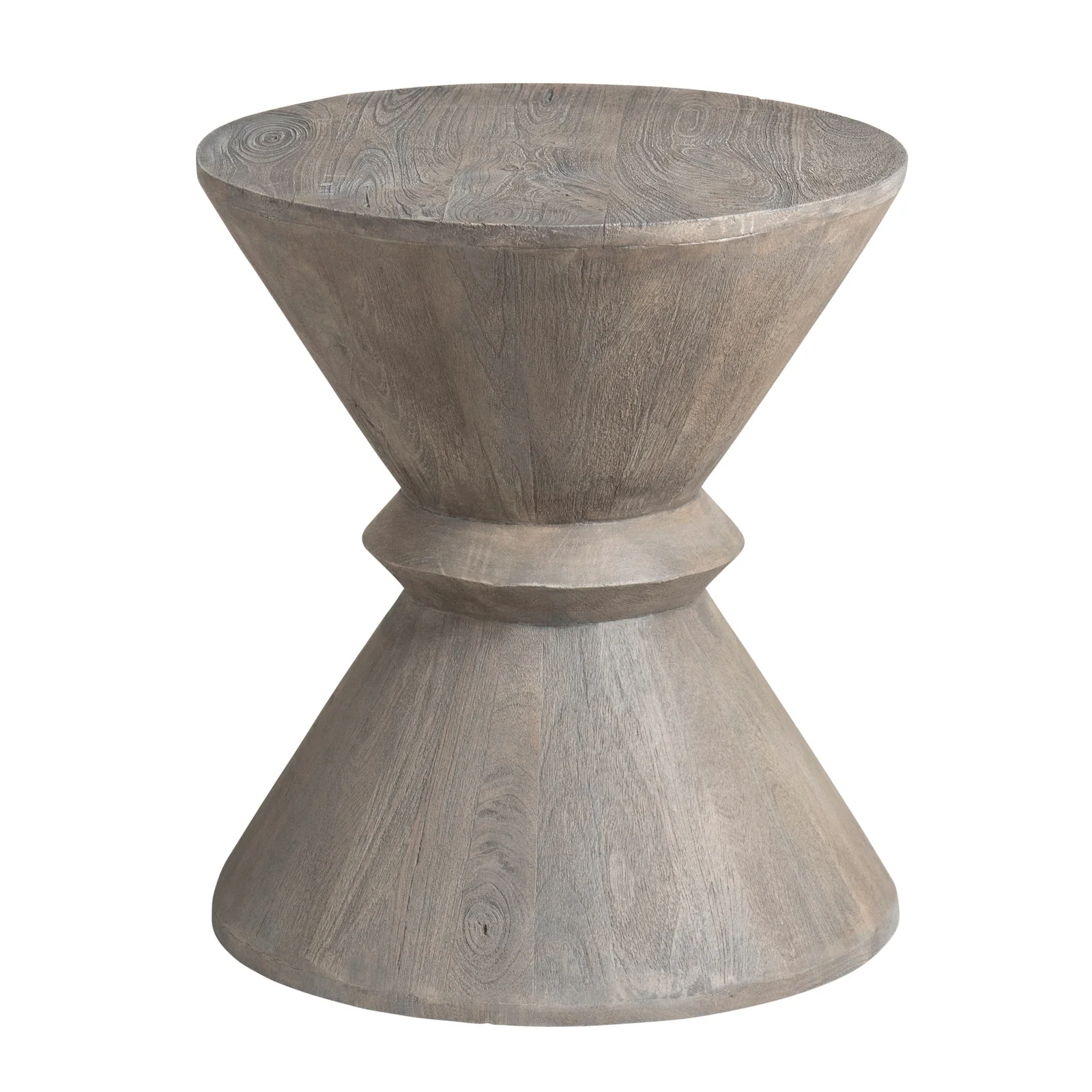 Crestview Collection Mimosa Gray Wash Modern Accent Table - Image 2