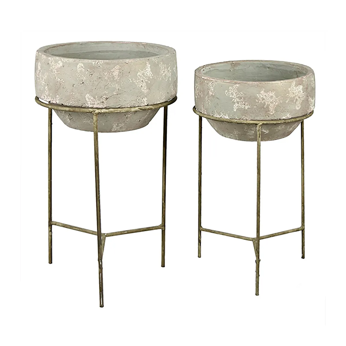 Crestview Collection Monroe Terra Cotta Containers ~ Set Of 2
