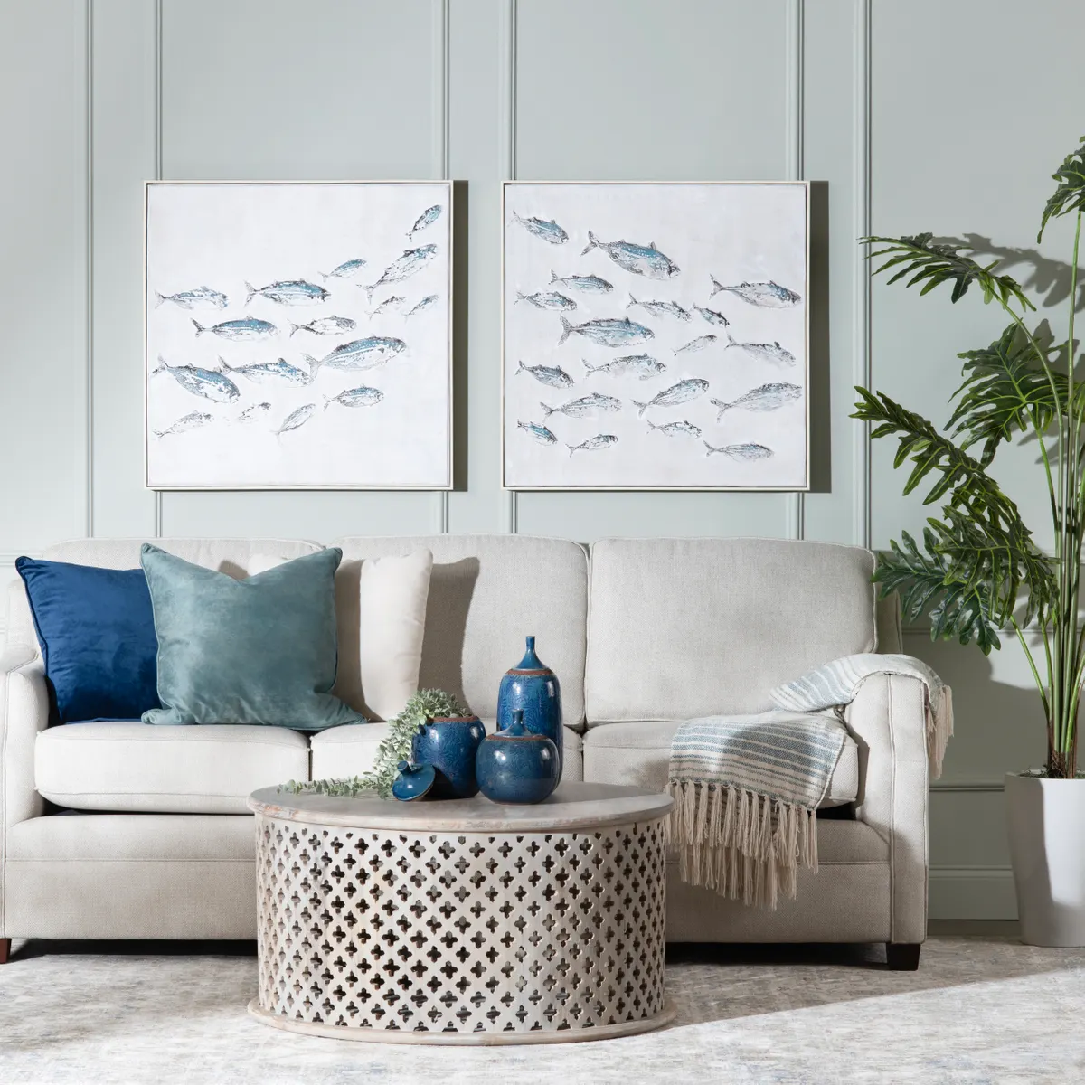 Crestview Collection Montague Coastal Wall Art ~ Set Of 2