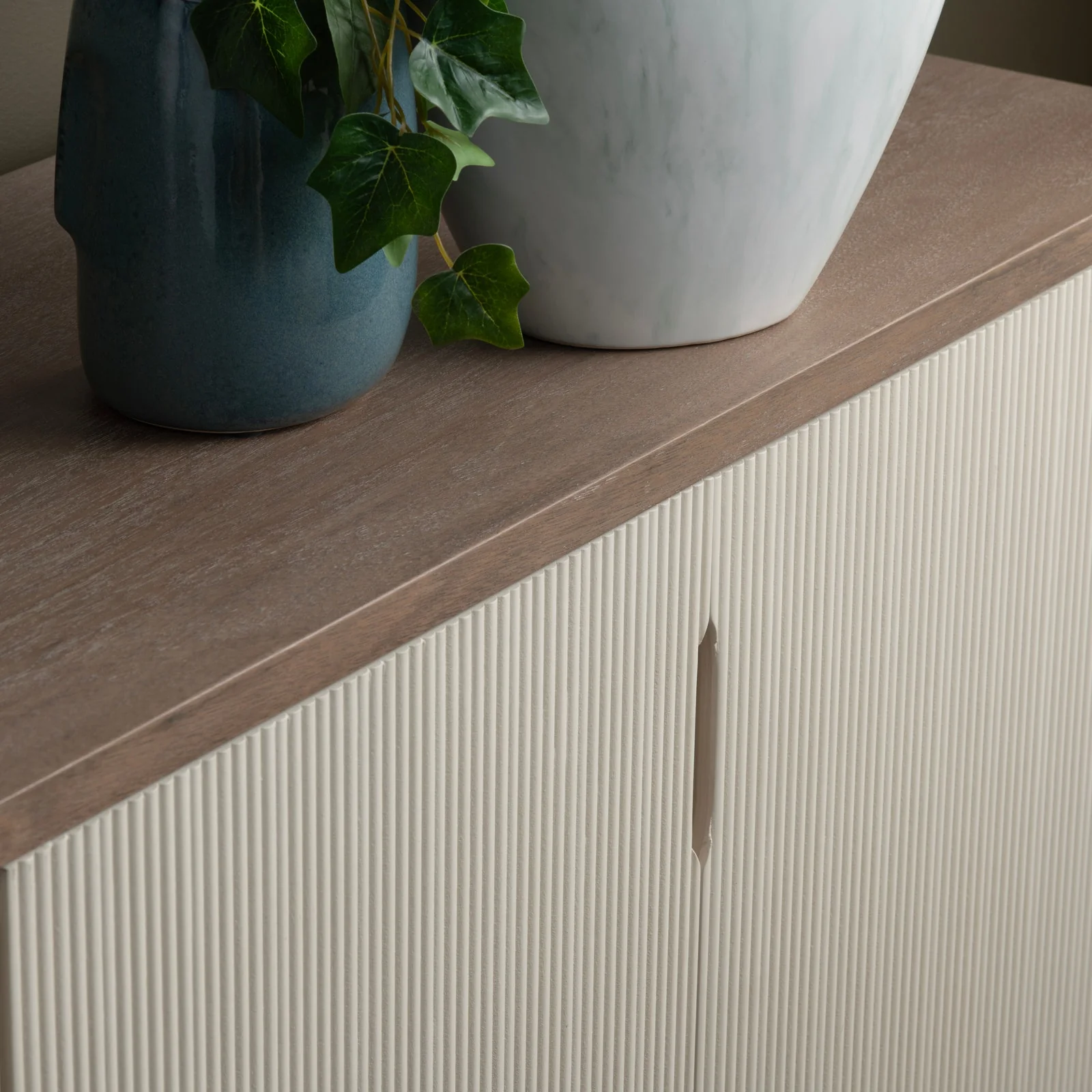 Crestview Collection Montclair Natural Wood Grain 4- Door Sideboard - Image 3