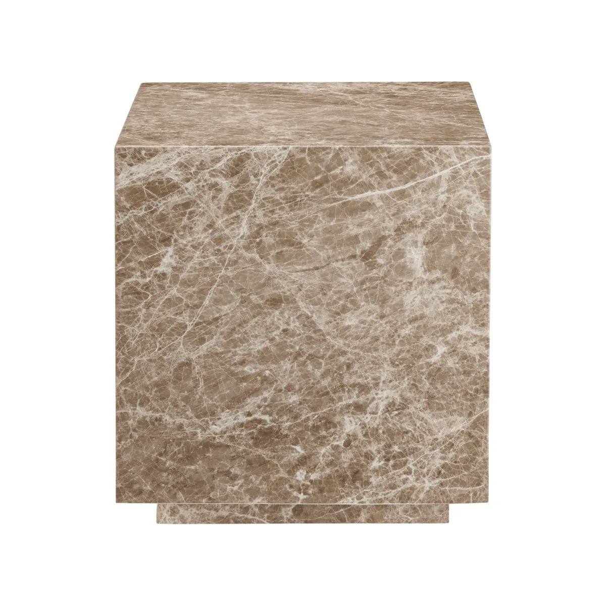 Crestview Collection Montera Brown Marble End Table - Image 2