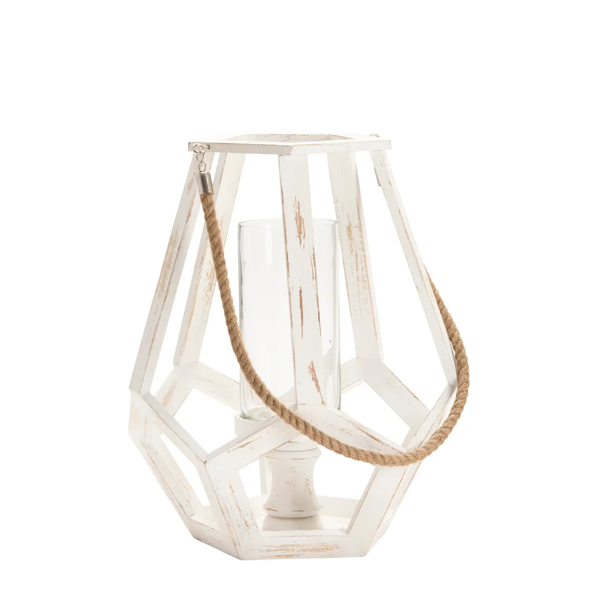 Crestview Collection Myers Medium Candle Holder With Hemp Handle