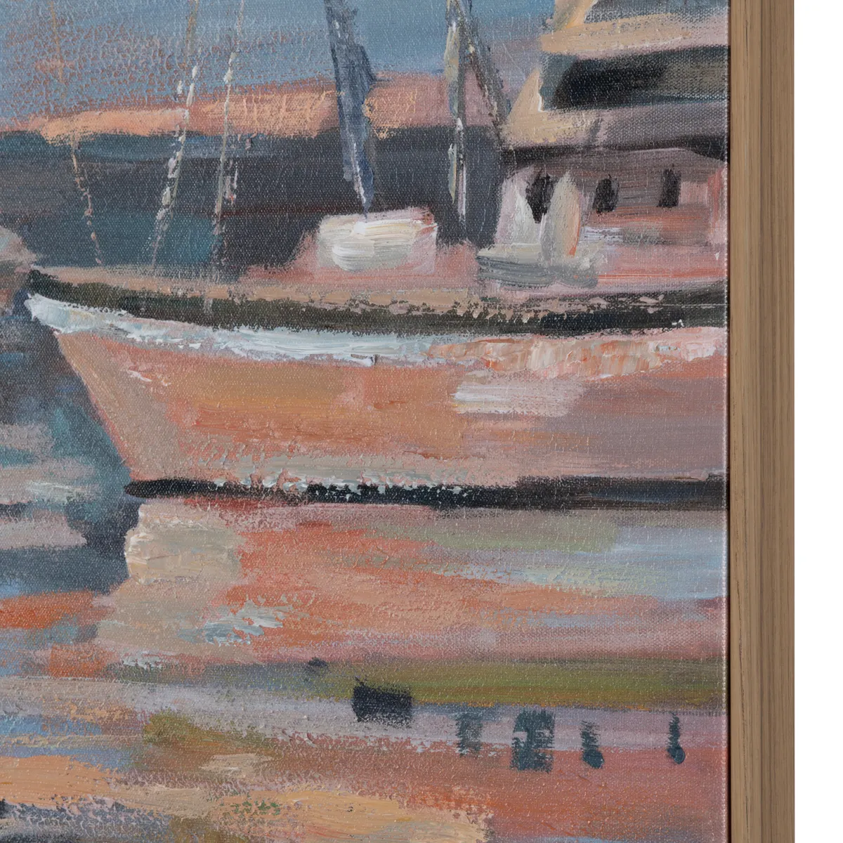 Crestview Collection Myrtle Hand Painted Canvas Wall Art ~ Set Of 2 - Image 2