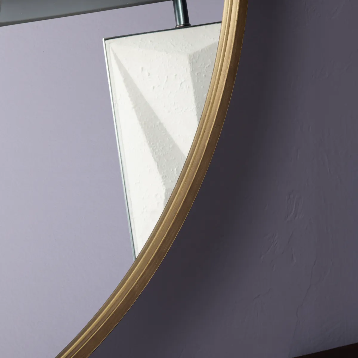 Crestview Collection Napa Round Gold Framed Mirror - Image 3